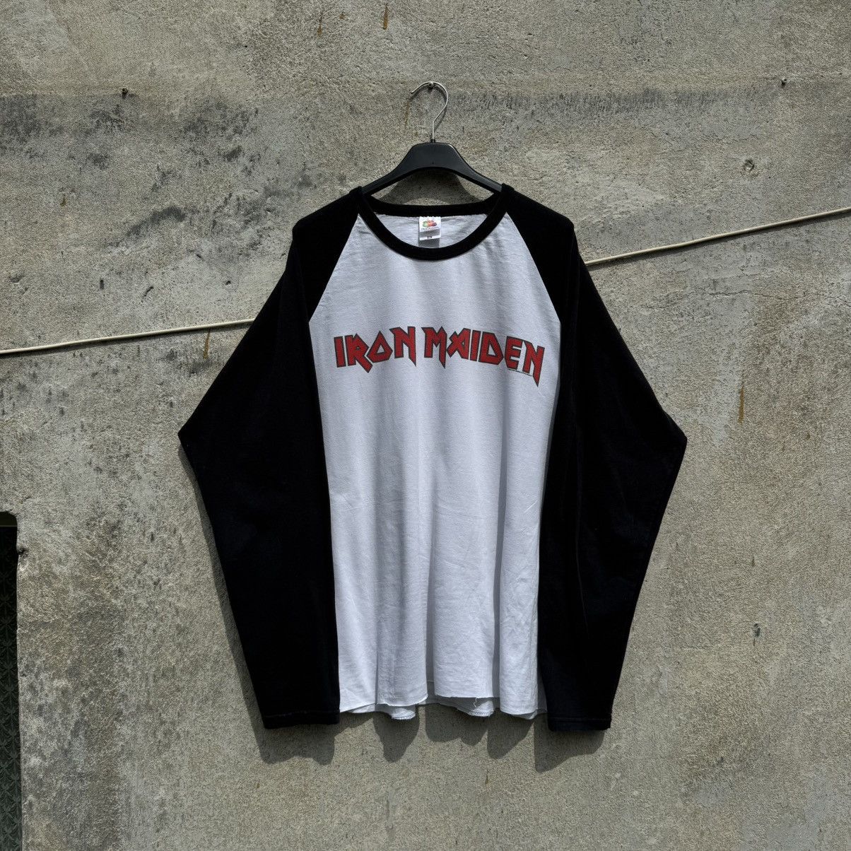 Maiden 2014 Iron Maiden Vintage Raglan Cropped Longsleeve Metal T-Shirts, Hoodie, Sweatshirt | PodTeesHub.com
