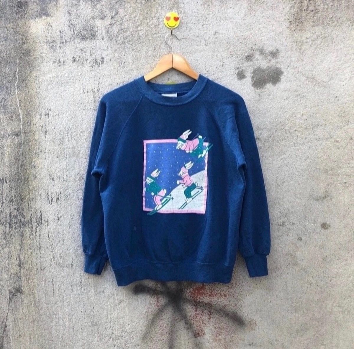 Vintage 80s Ski Rabbit Sweatshirt Pullover T-Shirts, Hoodie | PodTeesHub.com