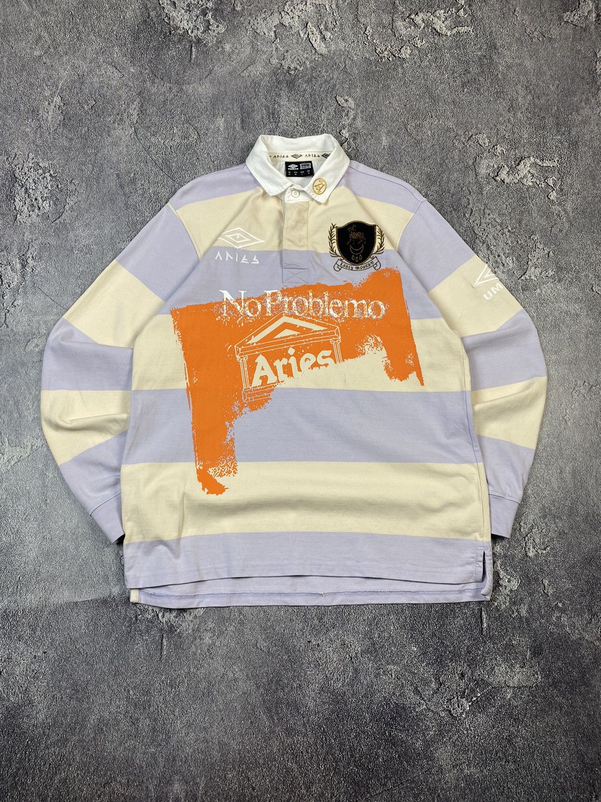 Umbro Stripe Rugby Shirt Size M Y2k Hoodie, Sweatshirt | PodTeesHub.com