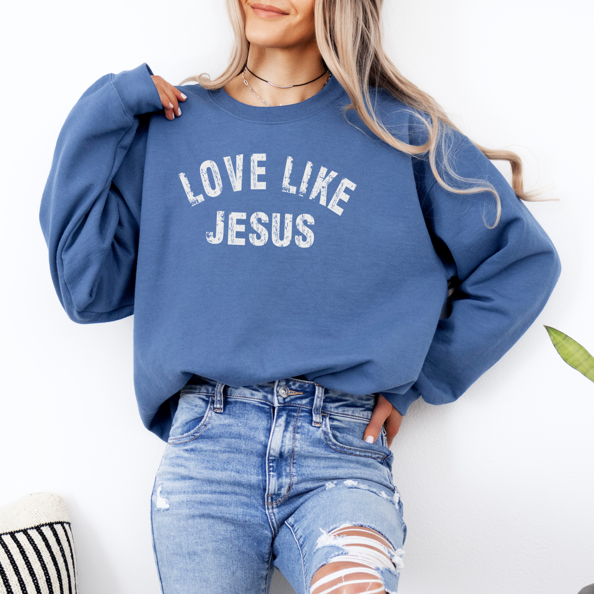 Love Like Jesus Sweatshirt - Christian Spring Tee Hoodie | PodTeesHub.com