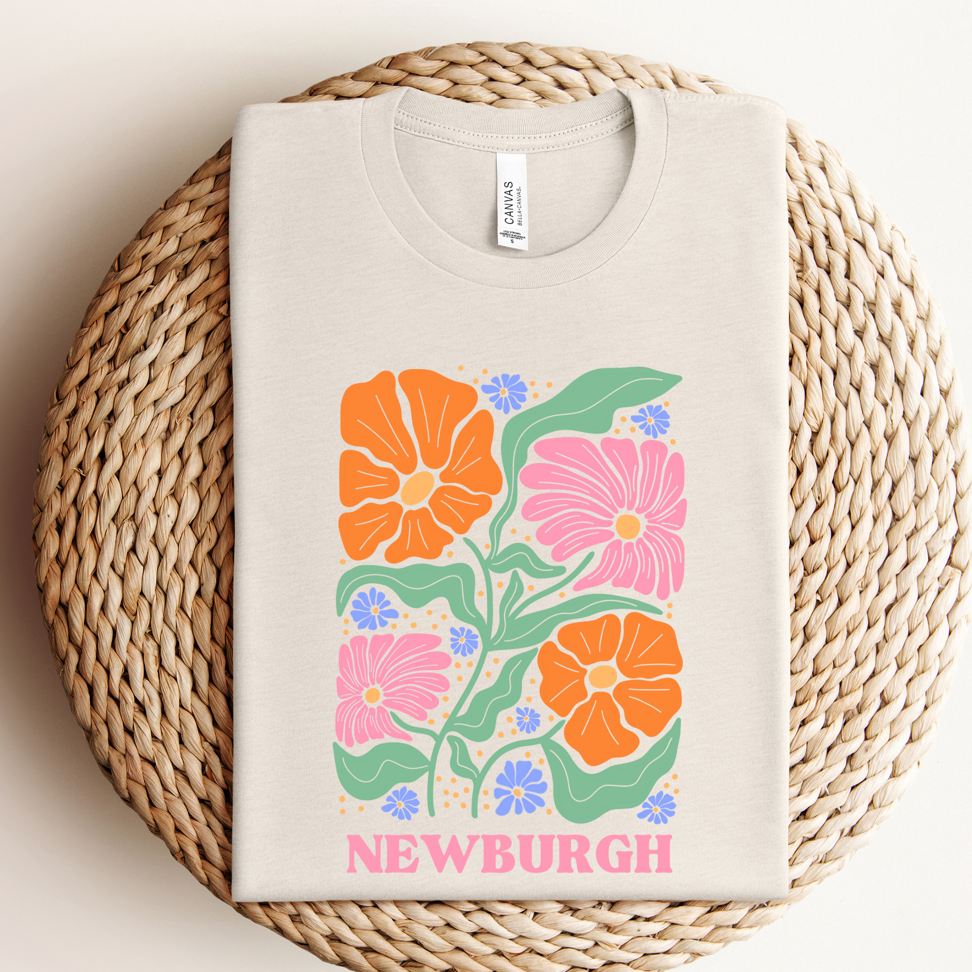 Custom City Floral Graphic Tee Hoodie, Sweatshirt | PodTeesHub.com
