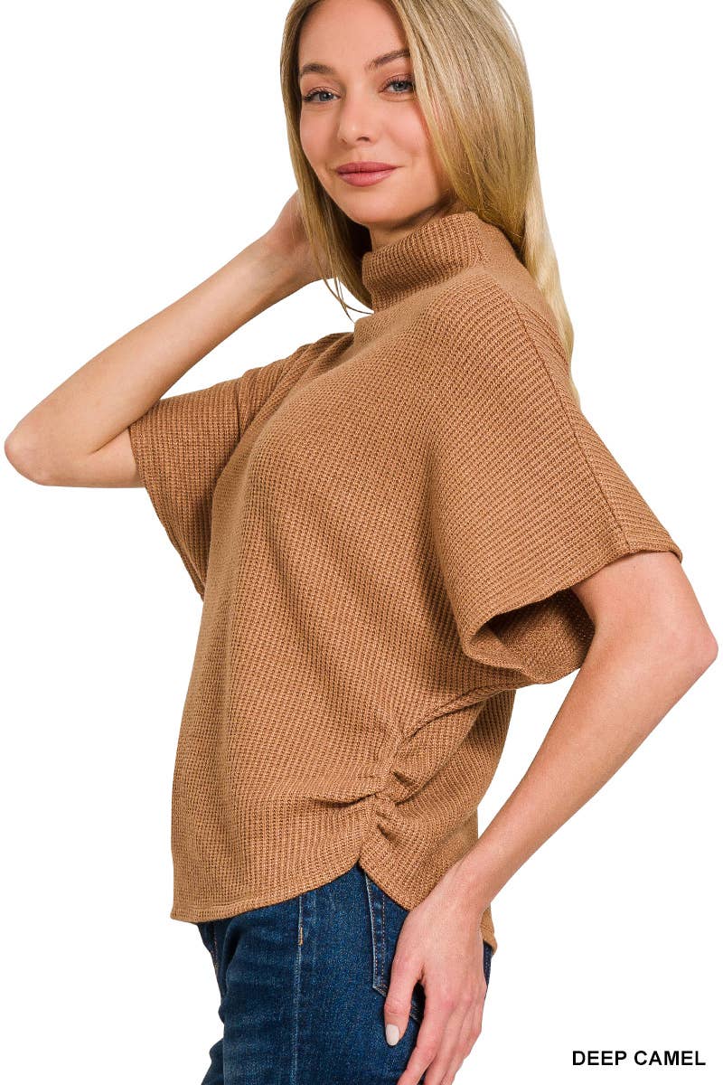 1014 Mock Neck Side Shirred Sweater SI-26692 T-Shirts, Hoodie, Sweatshirt | PodTeesHub.com