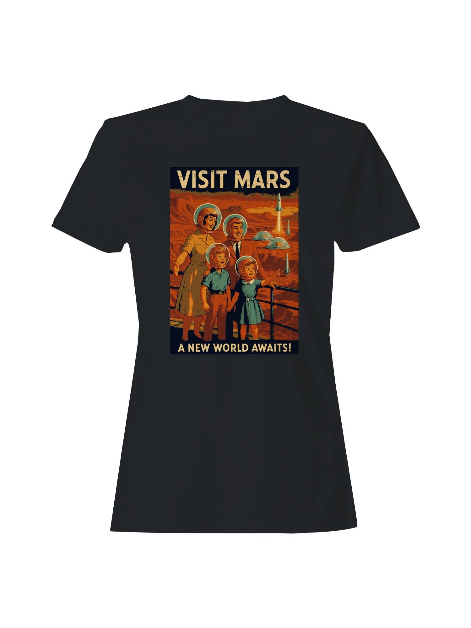 Explore Mars: A New World Awaits Women's T-Shirt Hoodie, Sweatshirt | PodTeesHub.com