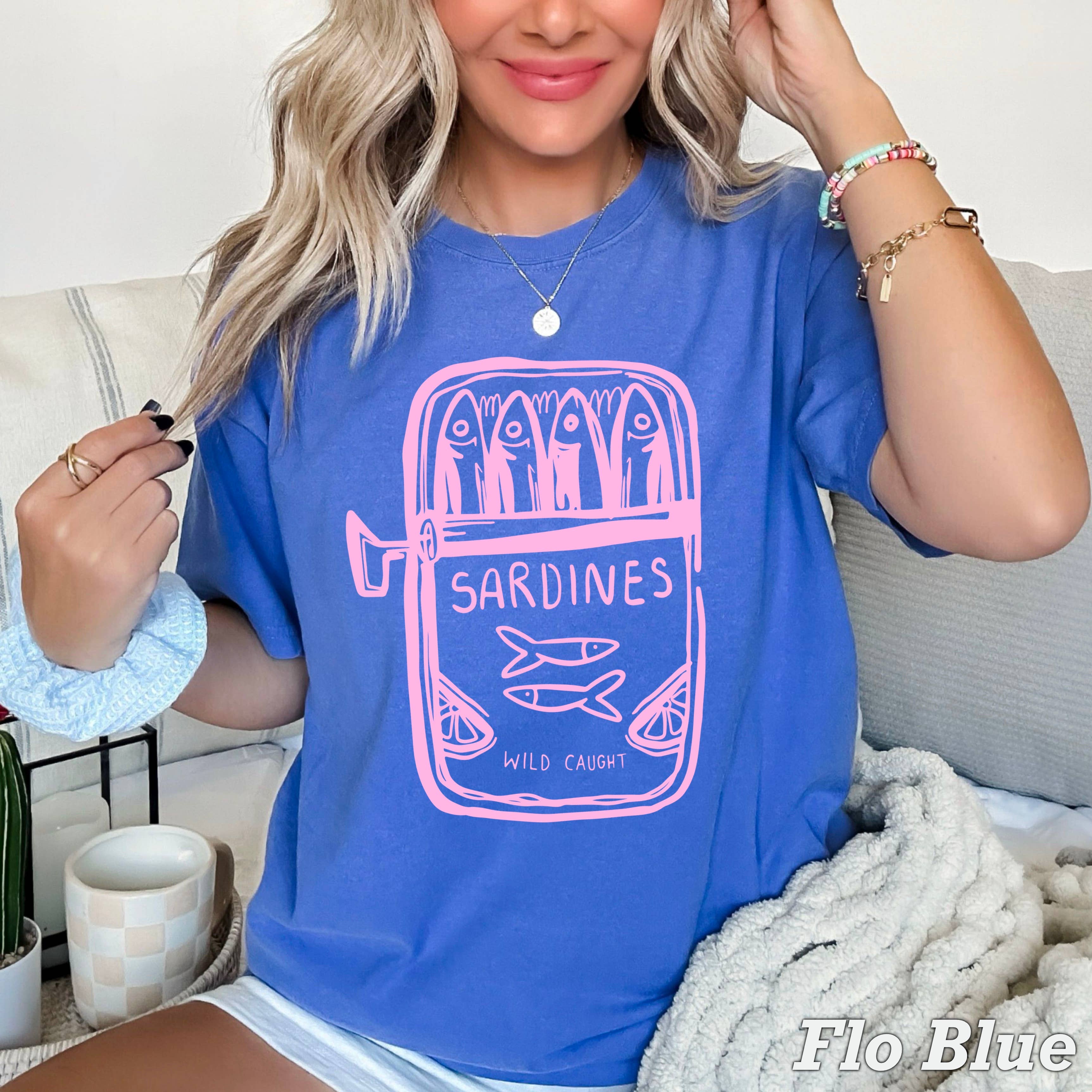 Sardines Women’S Coastal Graphic Shirt | Comfort Colors Hoodie, Sweatshirt | PodTeesHub.com