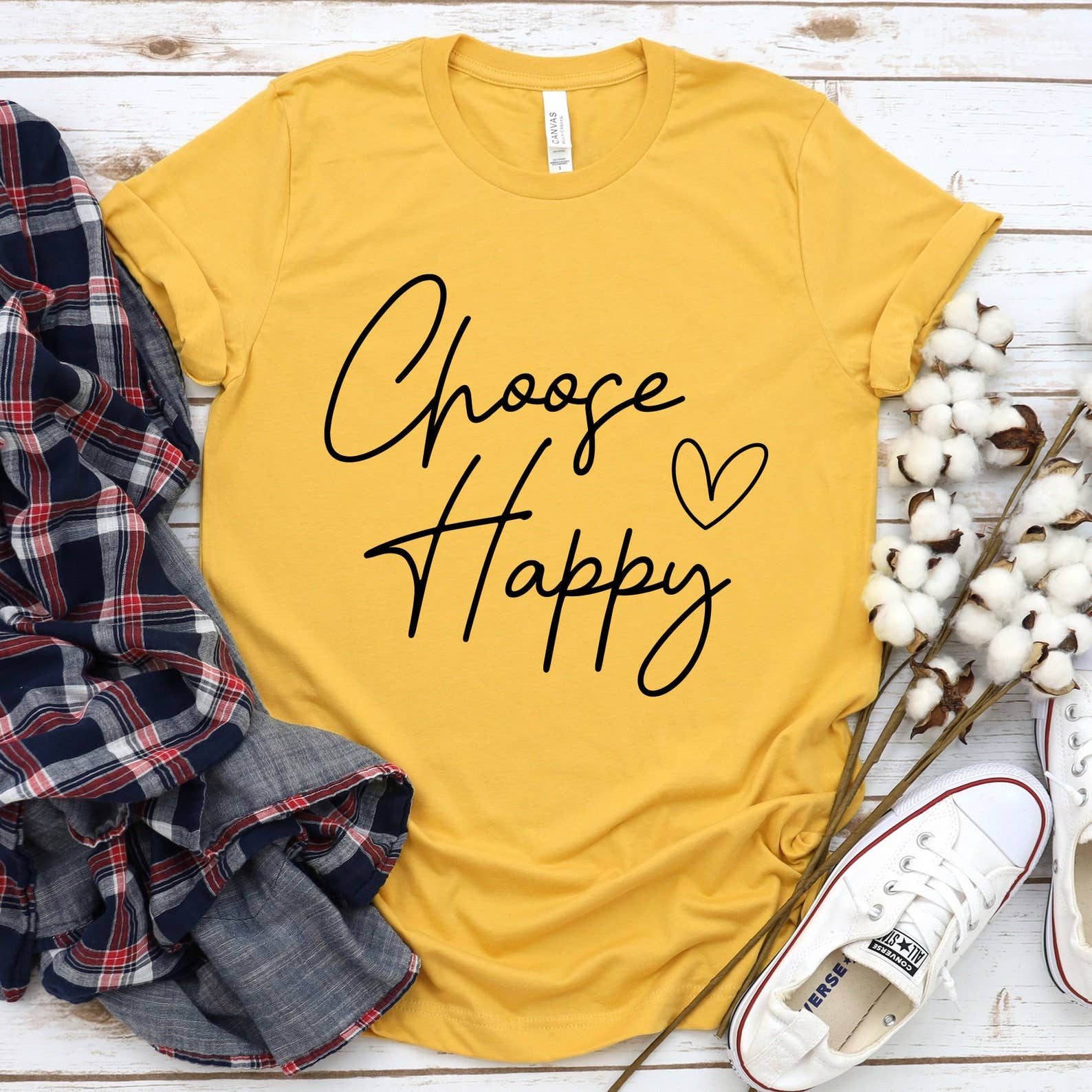 Chose Happy T-Shirt Hoodie, Sweatshirt | PodTeesHub.com