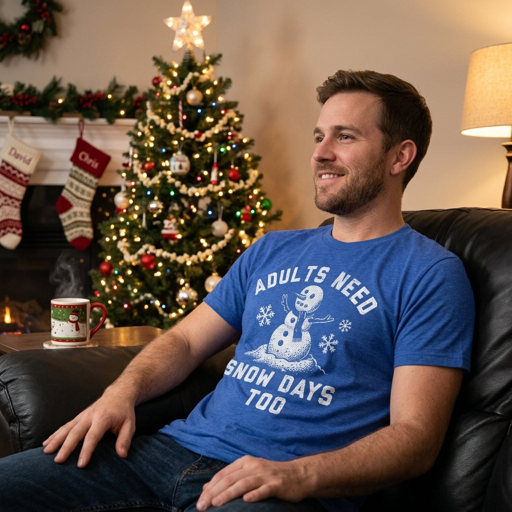 Adults Need Snow Days Too Men's T Shirt