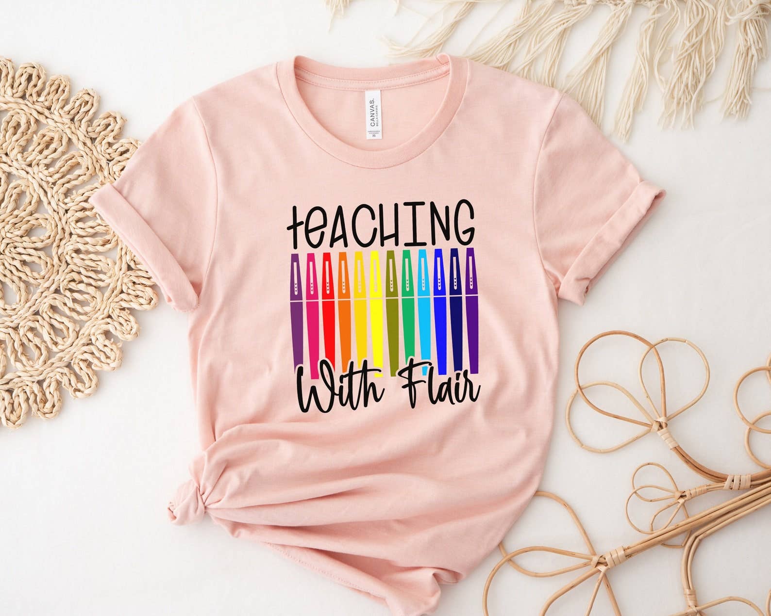 Teaching with Flair T-Shirt Hoodie, Sweatshirt | PodTeesHub.com