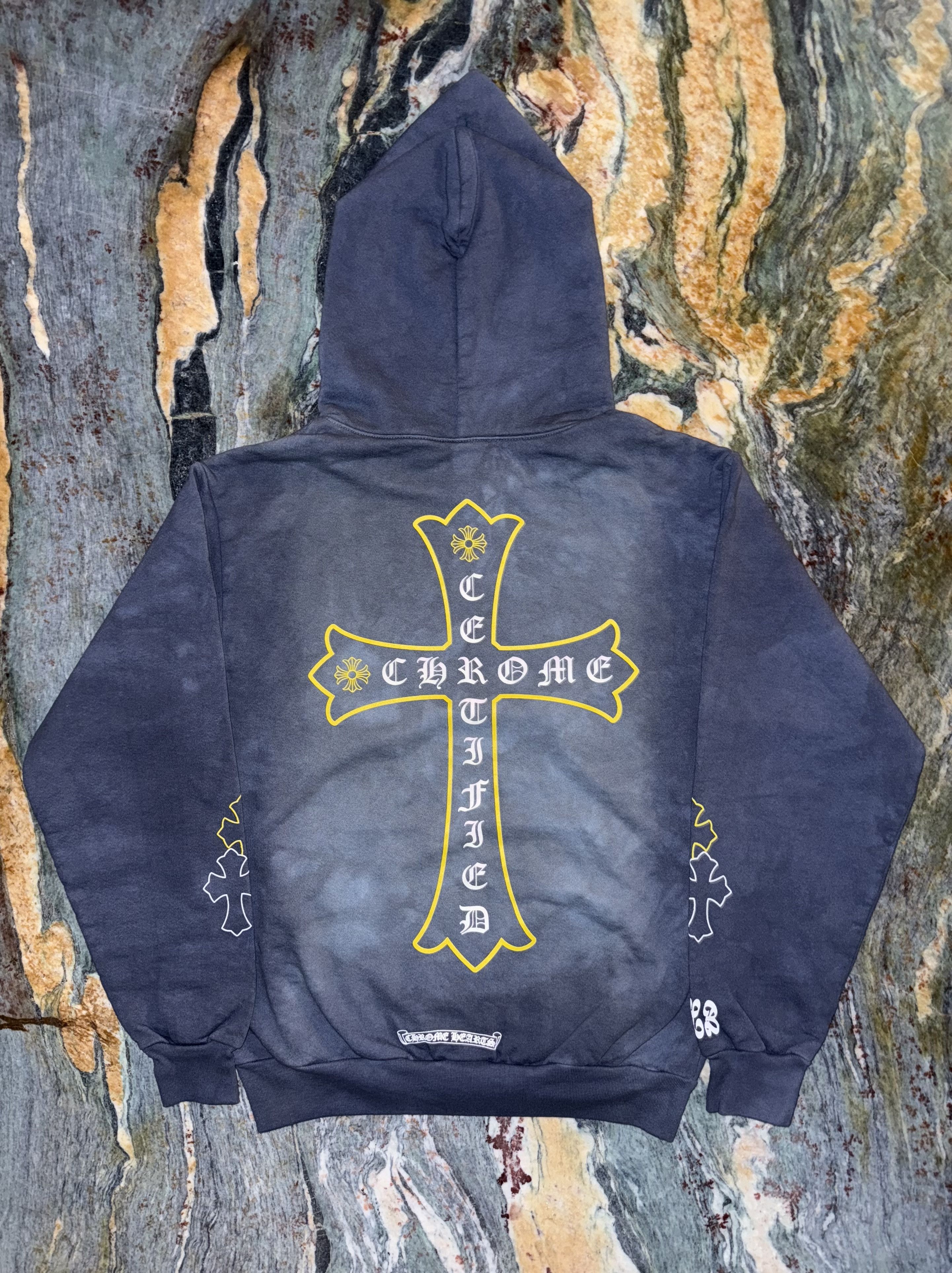 Drake Chrome Hearts X Drake Clb Hand Dyed Washed Blue T-Shirts, Hoodie, Sweatshirt