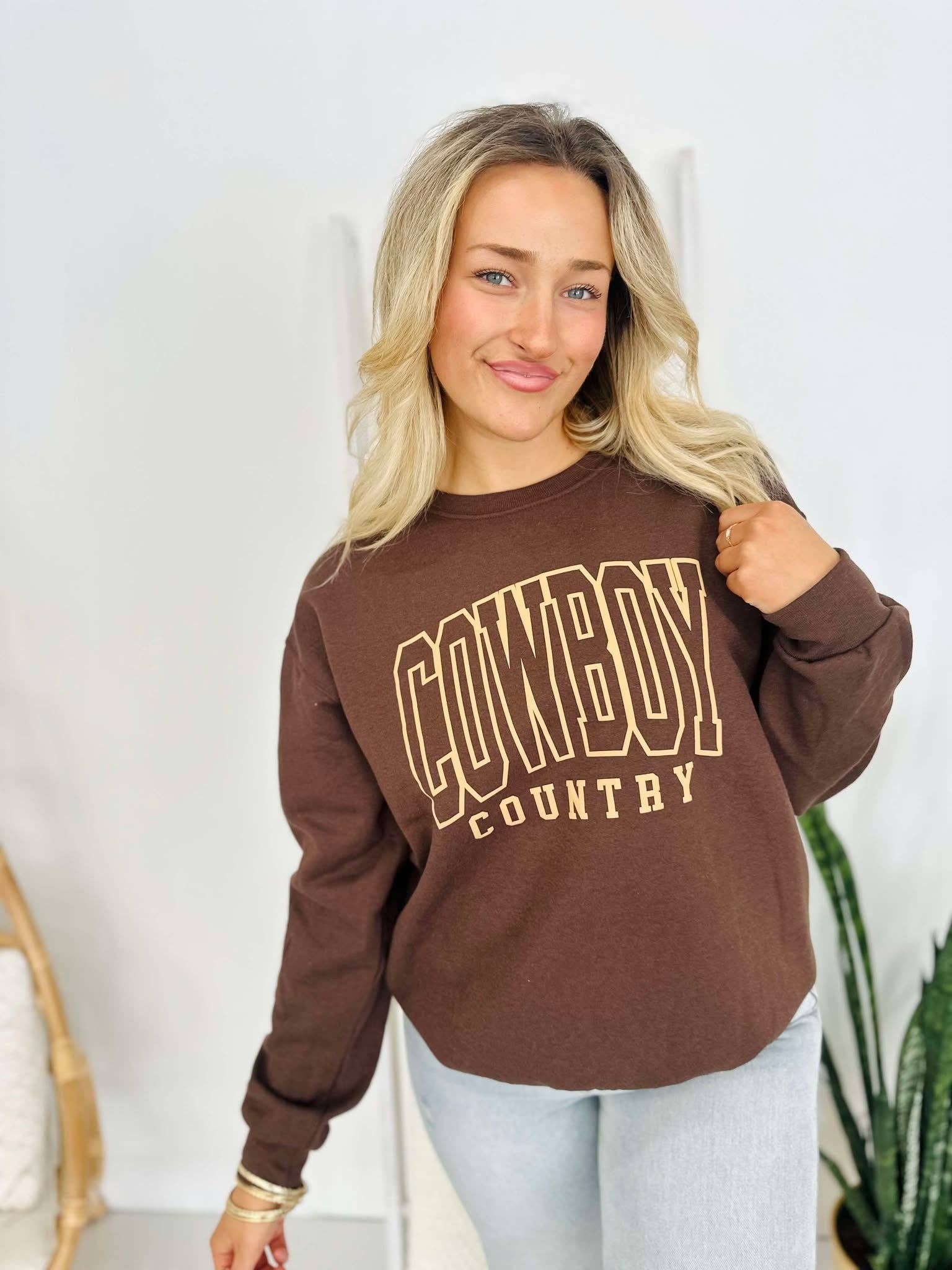 Cowboy Country Varsity Puff Sweatshirt T-Shirts, Hoodie | PodTeesHub.com