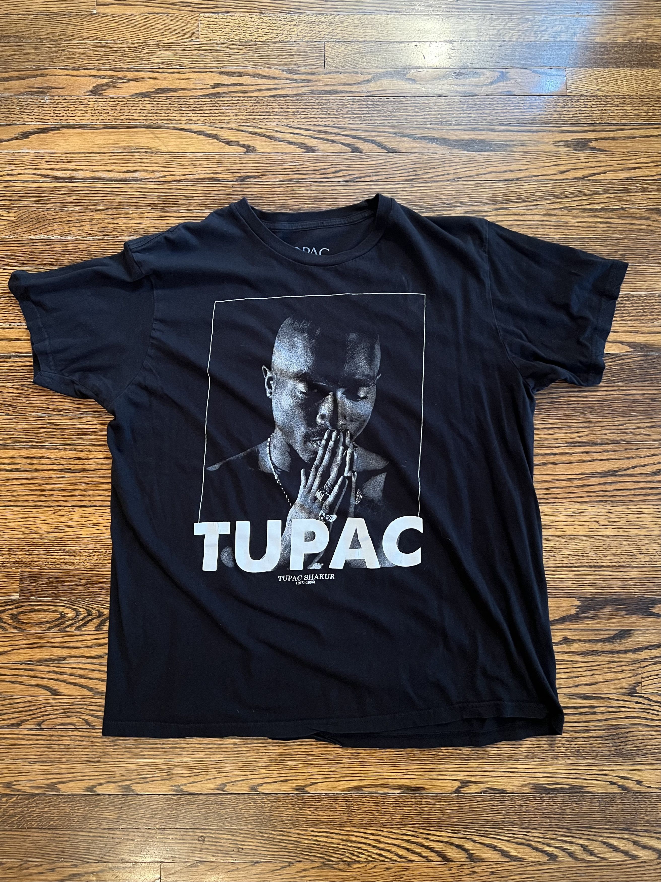 Rap Tees X Vintage Tupac R I P 1971 1996 Black T Shirt Hoodie, Sweatshirt | PodTeesHub.com