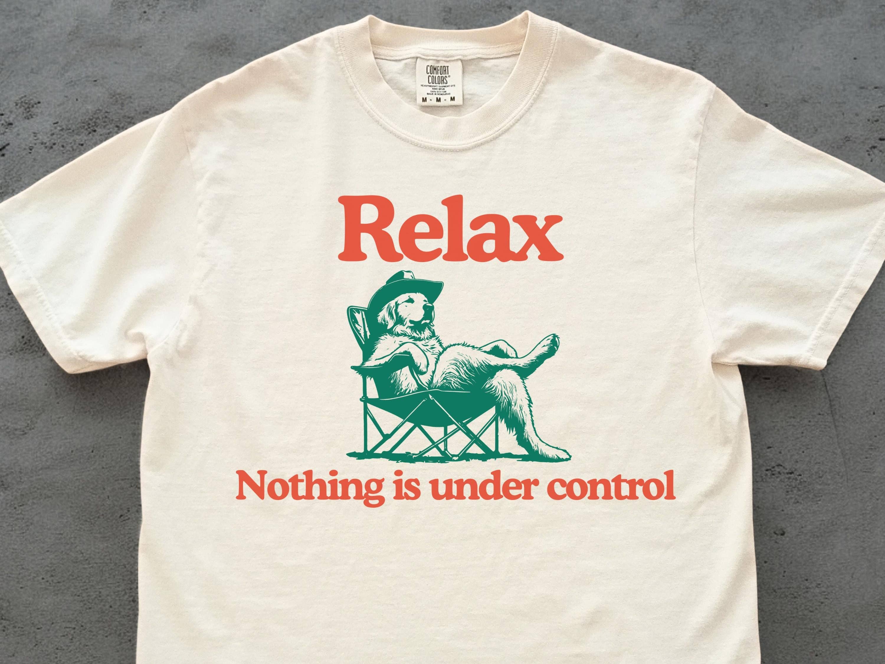 Golden Retriever Relax Nothing Is Under Control Tee Hoodie, Sweatshirt | PodTeesHub.com