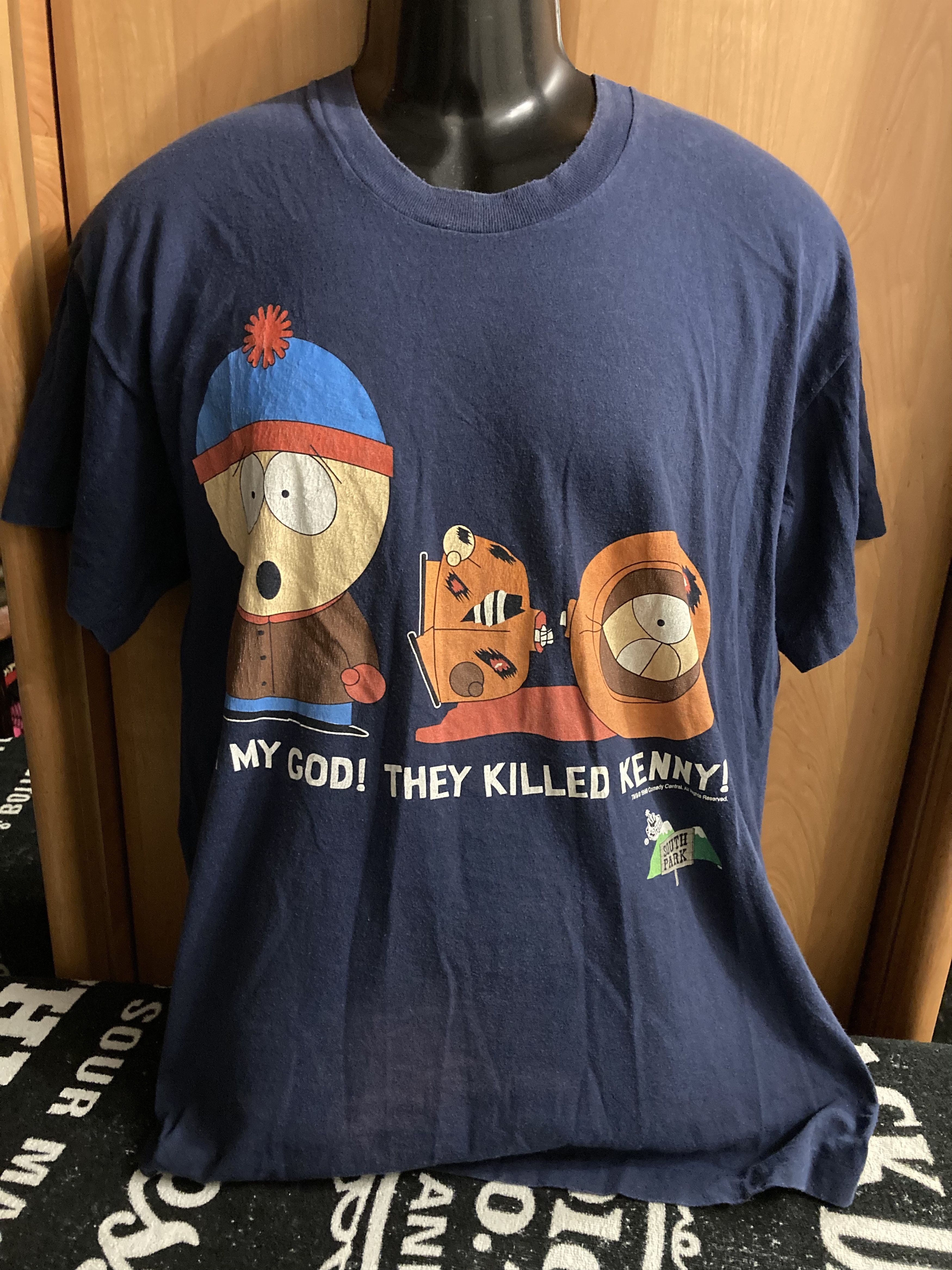 Vintage Vtg South Park 1998 T Shirt Oh My God They Killed Kenny Hoodie, Sweatshirt | PodTeesHub.com