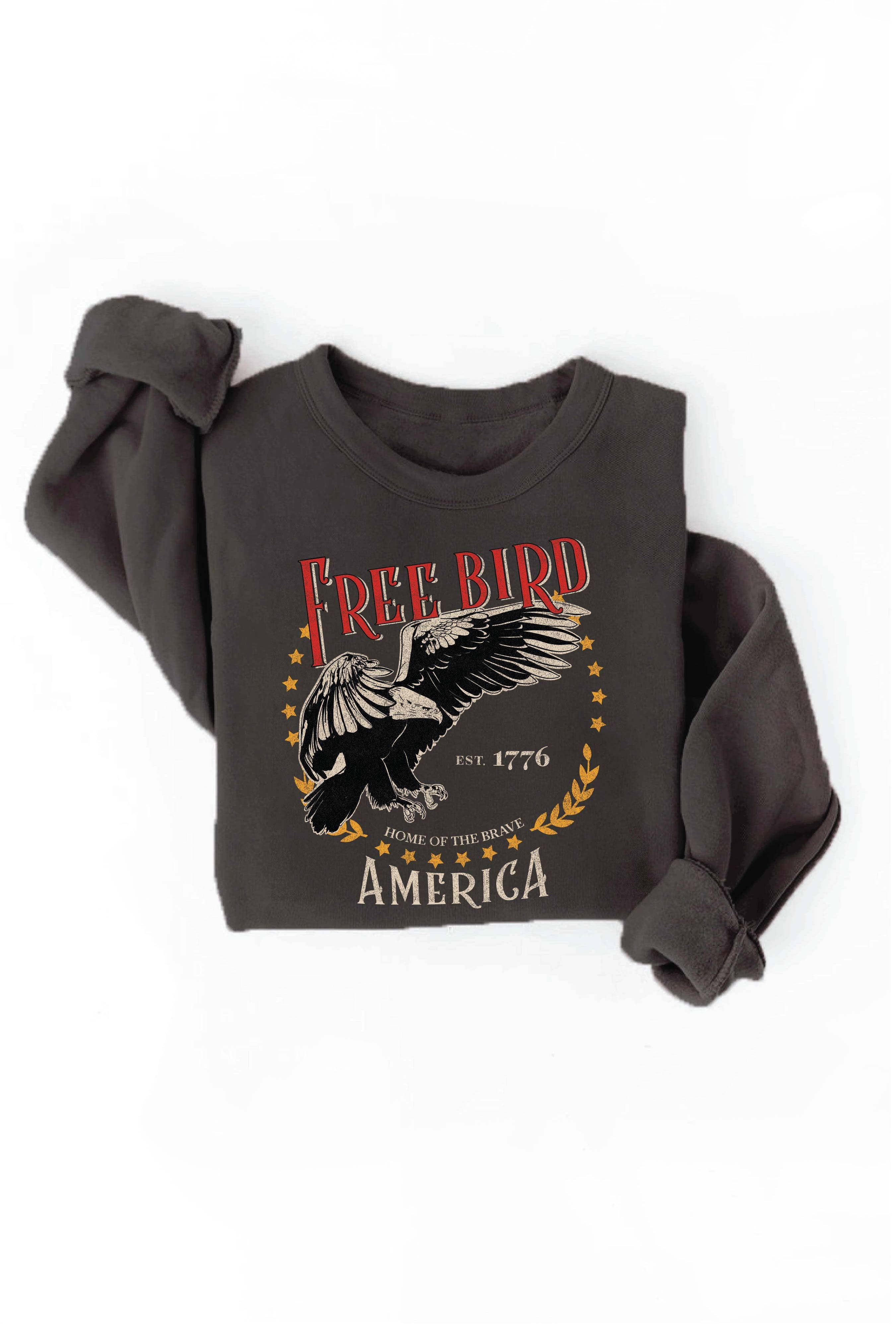 Free Bird America  Graphic Sweatshirt T-Shirts, Hoodie | PodTeesHub.com