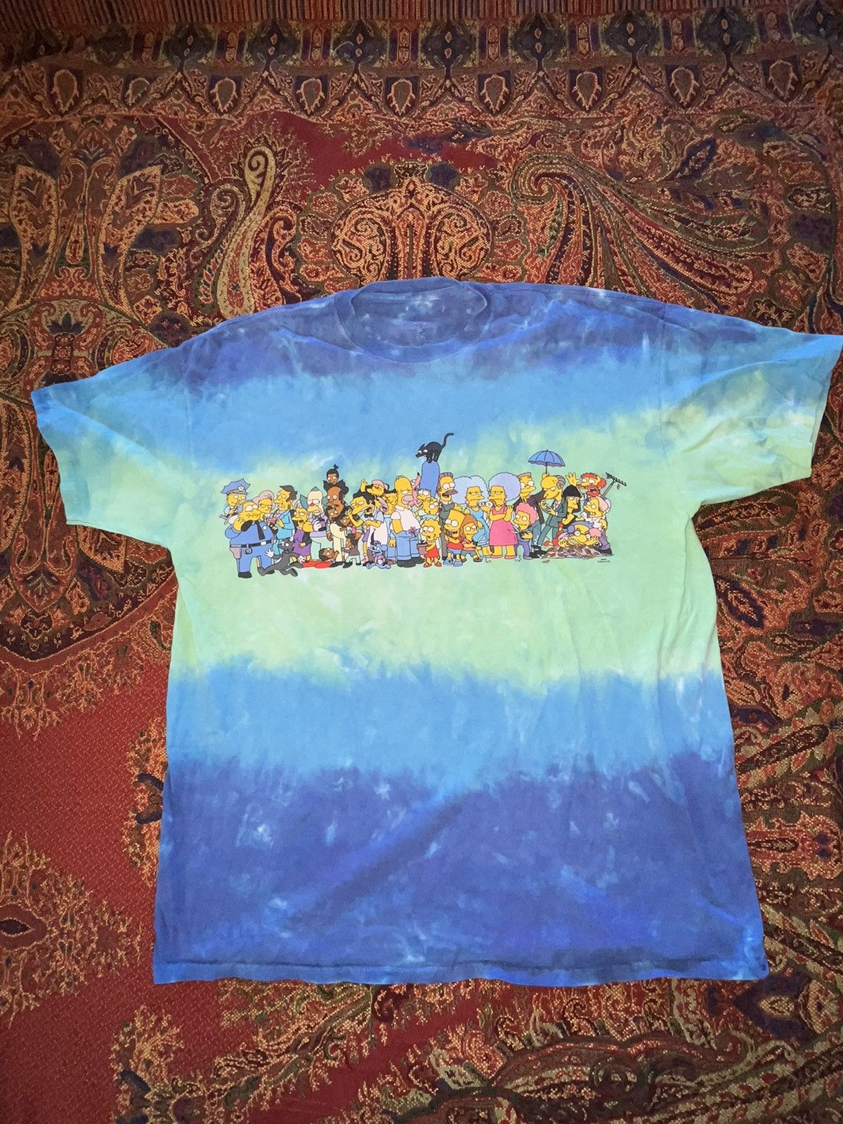 Vintage The Simpsons Universal Studios Full Cast Tee Shirt Hoodie, Sweatshirt | PodTeesHub.com