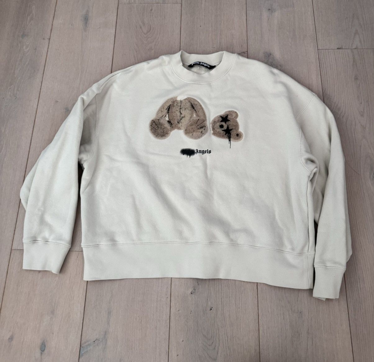 Angels Palm Angels Spray Bear Crewneck T-Shirts, Hoodie, Sweatshirt | PodTeesHub.com