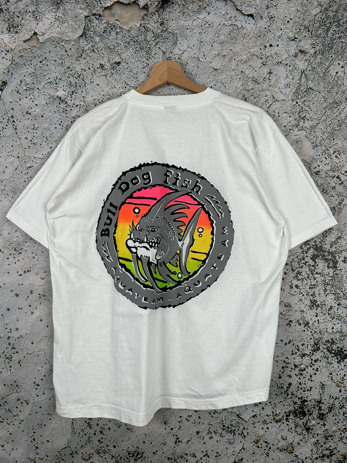 Other Vintage Bali Dog Fish Graphic Tee Boxy Animal Hype Hoodie, Sweatshirt | PodTeesHub.com
