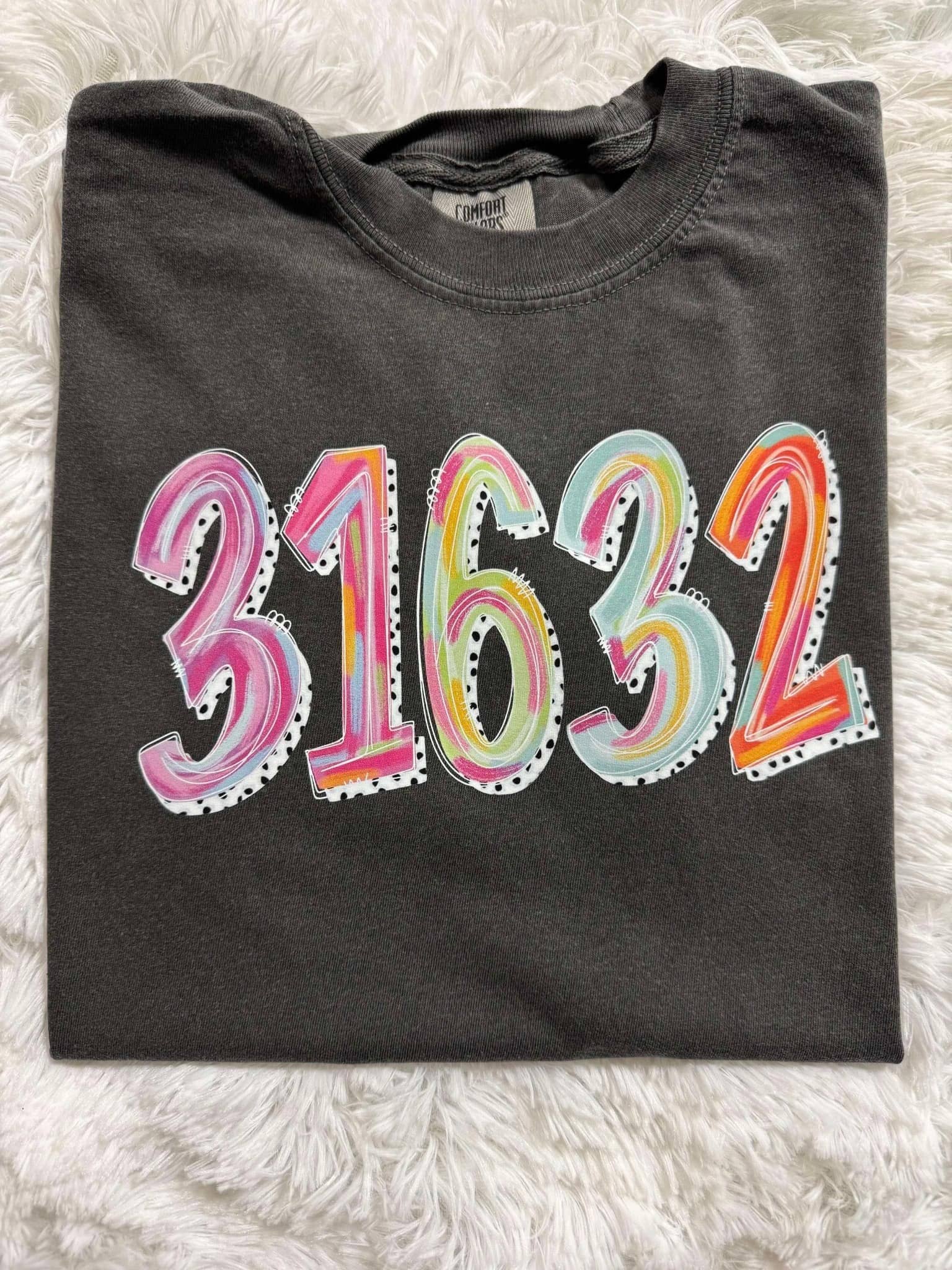 Custom Paint Brushed Zip Code Dtf Tee Hoodie, Sweatshirt | PodTeesHub.com