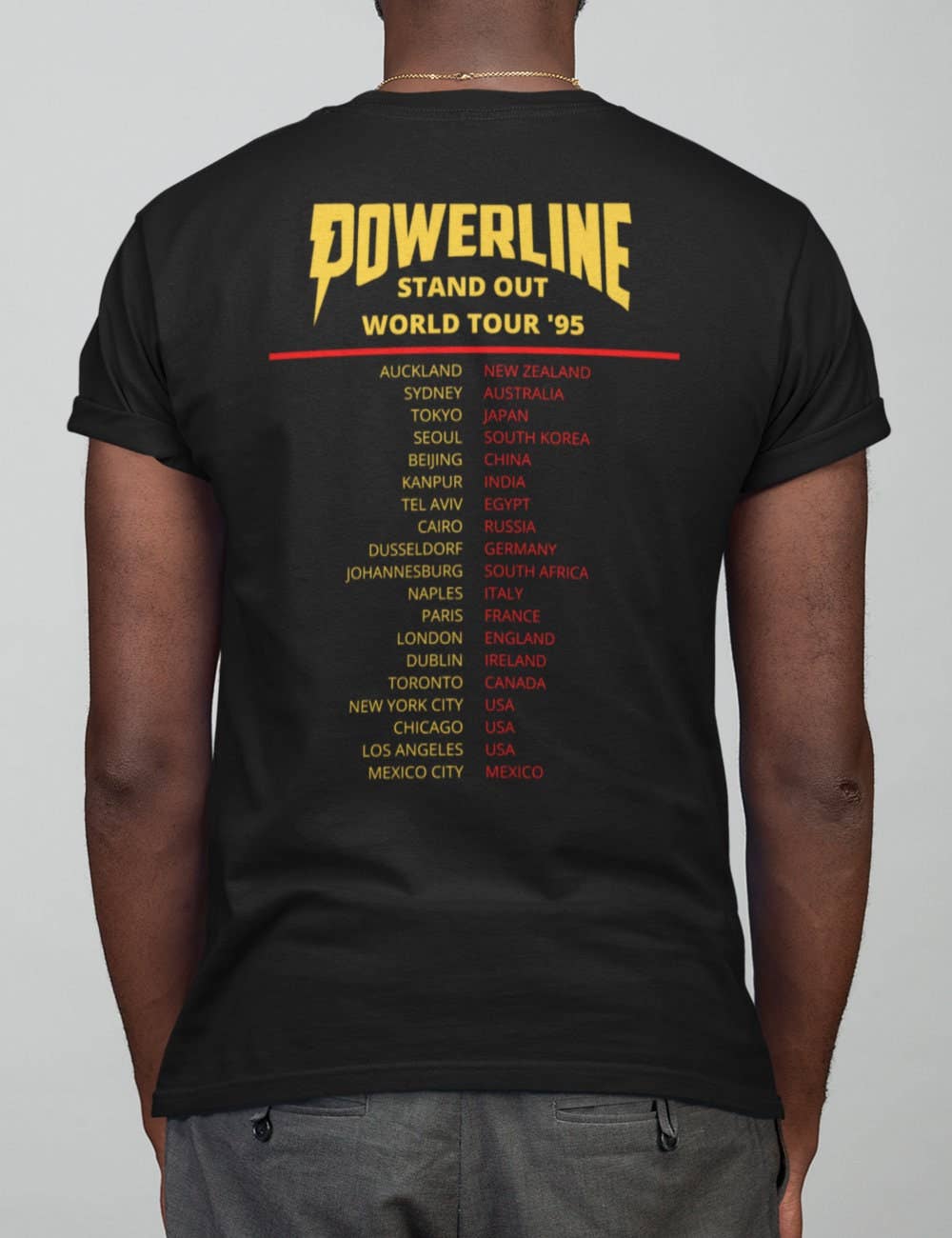 Powerline Stand Out Tour '95 World Tour T-Shirt Hoodie, Sweatshirt | PodTeesHub.com