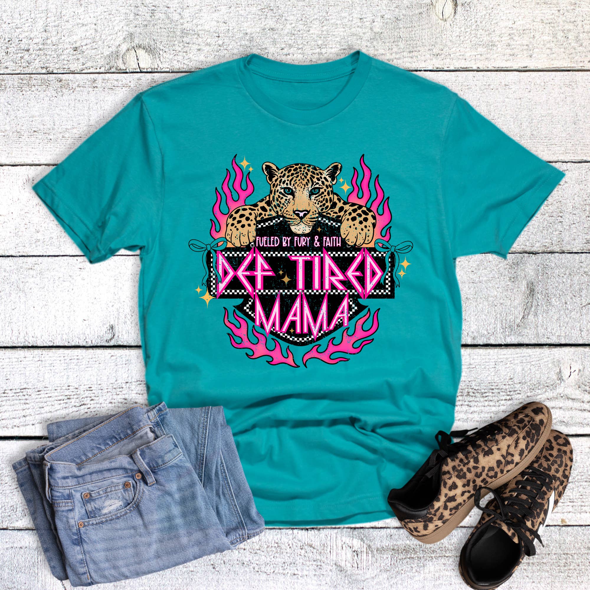 Def Tired Mama Fury and Faith Graphic Tee Hoodie, Sweatshirt | PodTeesHub.com
