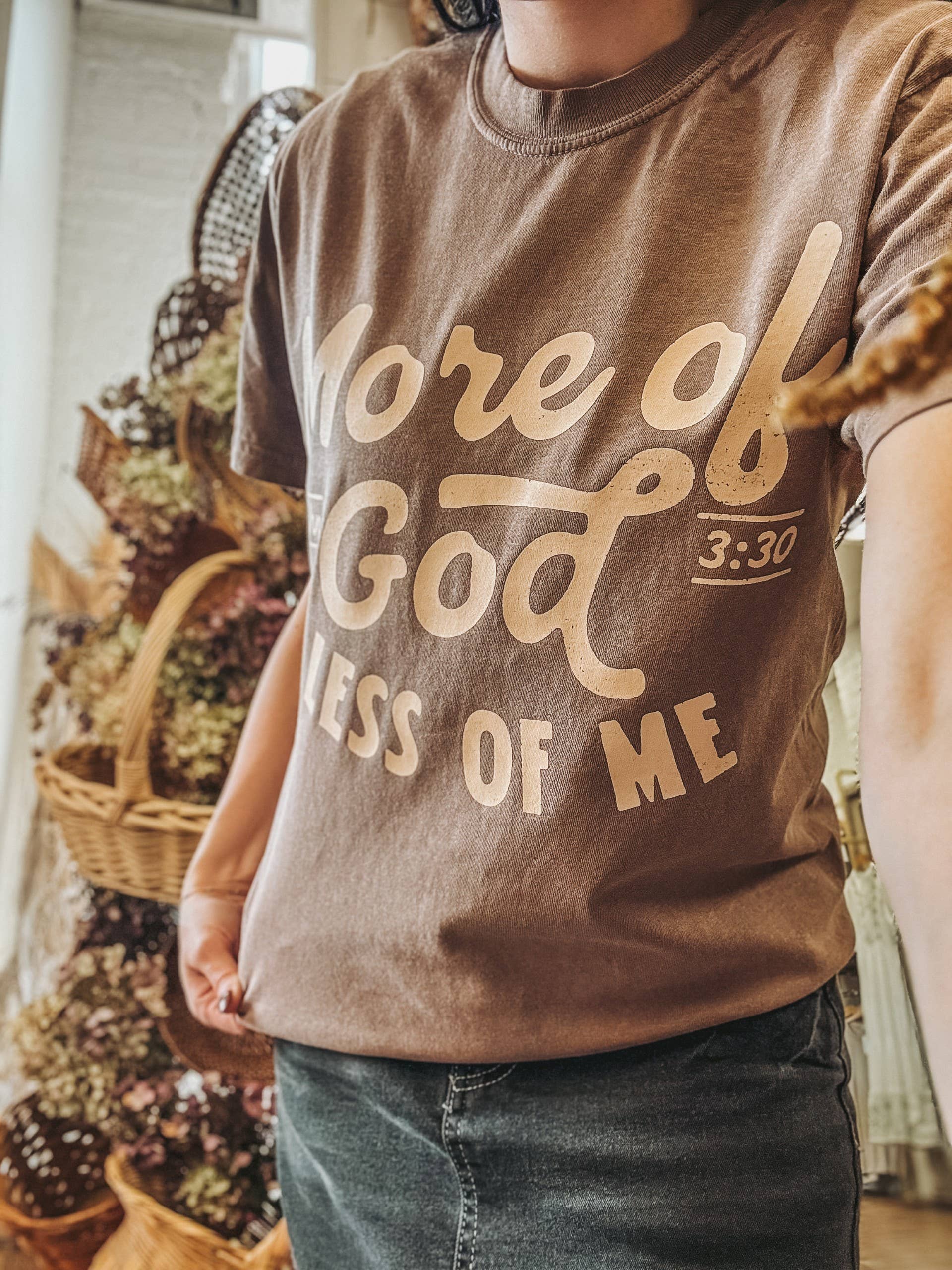 More of God Religious Comfort Colors Faith Tee Hoodie, Sweatshirt | PodTeesHub.com