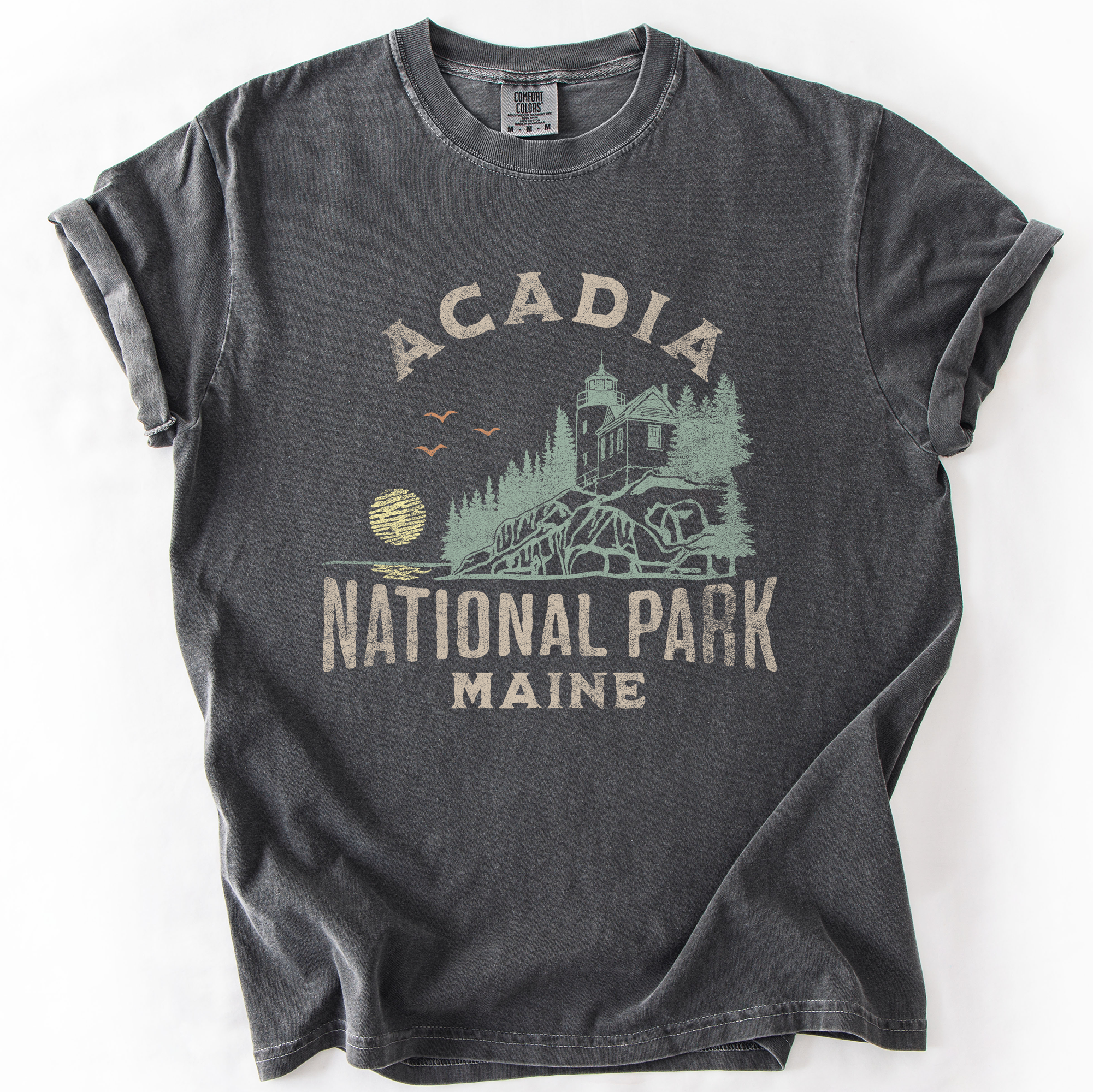 Acadia National Park, Maine Outdoors, Camping Hiking T-Shirt Hoodie, Sweatshirt | PodTeesHub.com