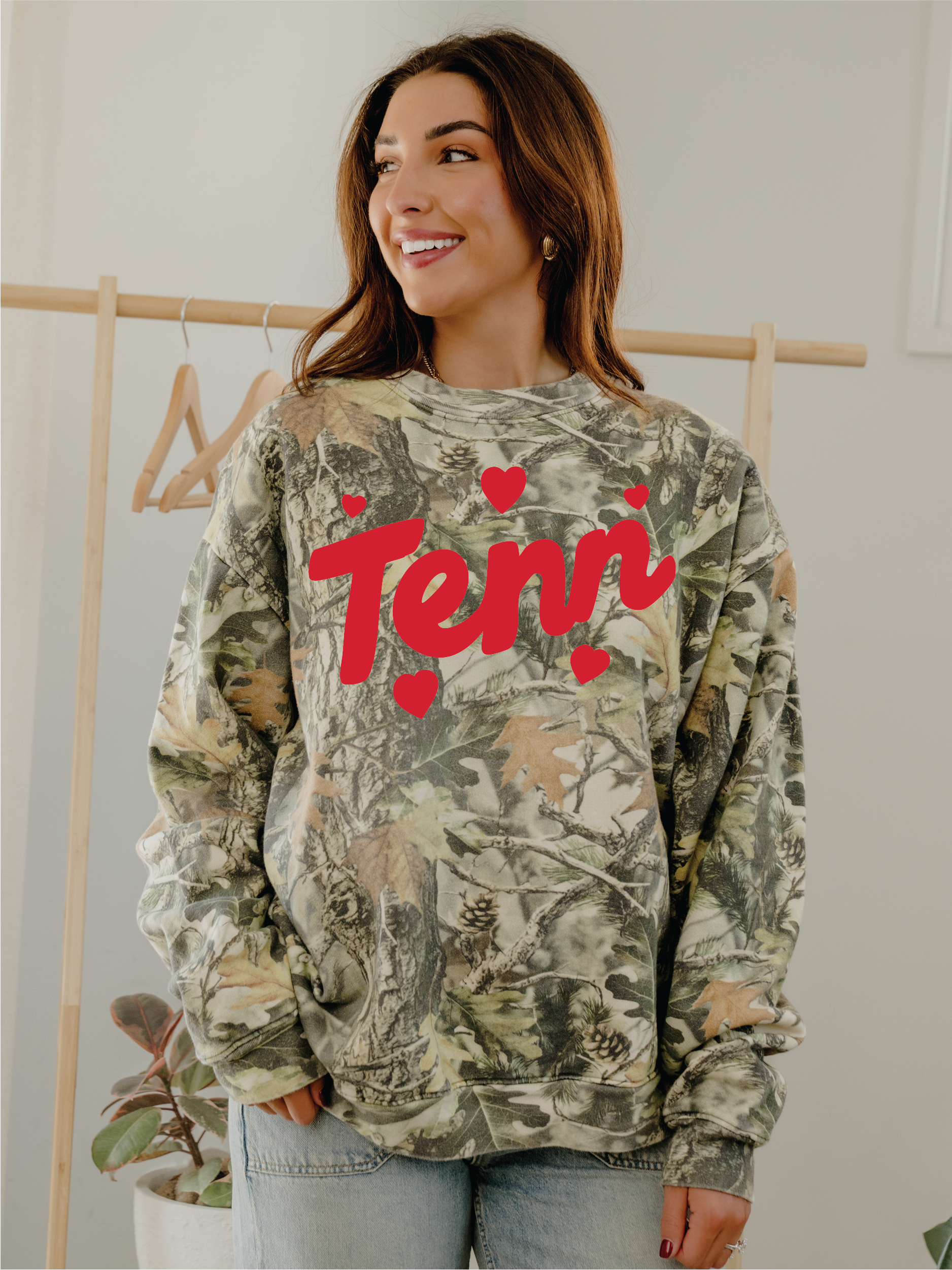Tennessee Hearts Camo Sweatshirt T-Shirts, Hoodie | PodTeesHub.com