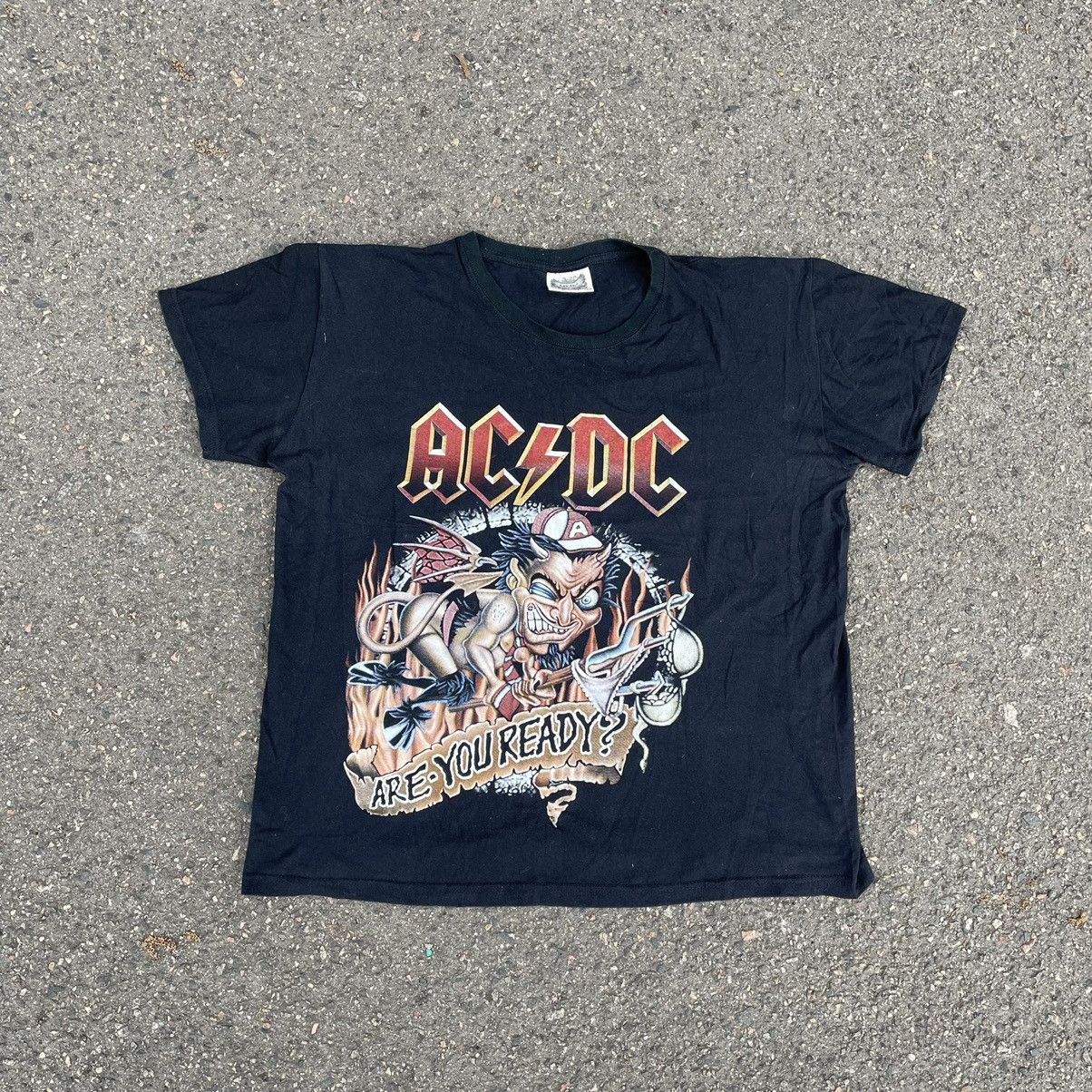 Band Tees X Vintage Vintage Y2k Ac Dc Dead Face Horror Band Tee Horror T Shirt Hoodie, Sweatshirt | PodTeesHub.com