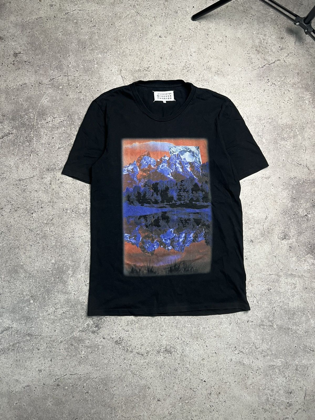 Maison Margiela Mountain Diamond Sunset Printed Tee Hoodie, Sweatshirt | PodTeesHub.com