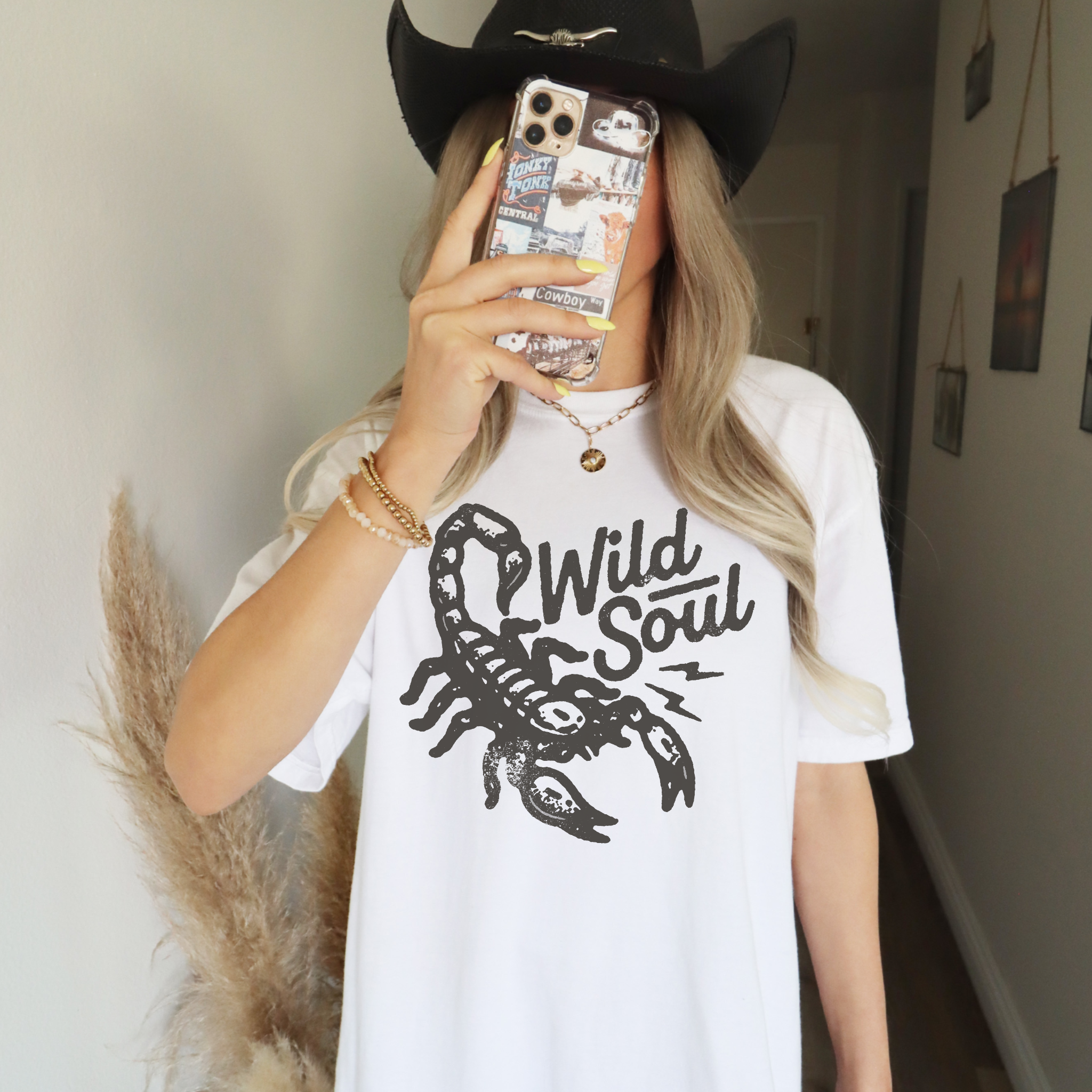 Wild Soul Western Grunge Graphic Tee Hoodie, Sweatshirt | PodTeesHub.com