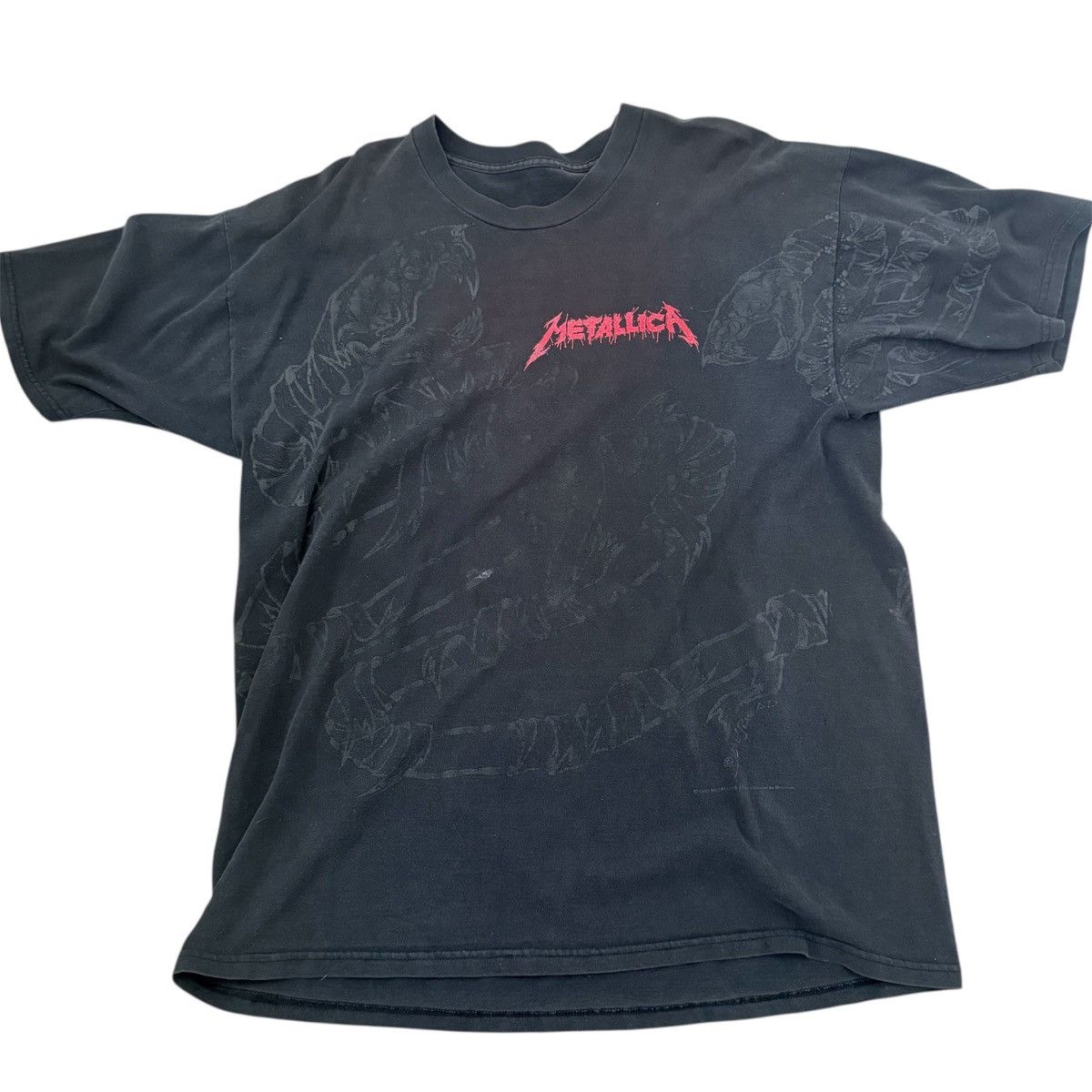 Metallica X Vintage Vintage Metallica Don T Tread On Me All Over Snake Tee 1994 Hoodie, Sweatshirt | PodTeesHub.com