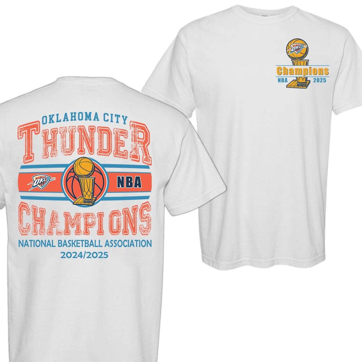 Okc Basketball World Champs Tee 2025 Hoodie, Sweatshirt | PodTeesHub.com