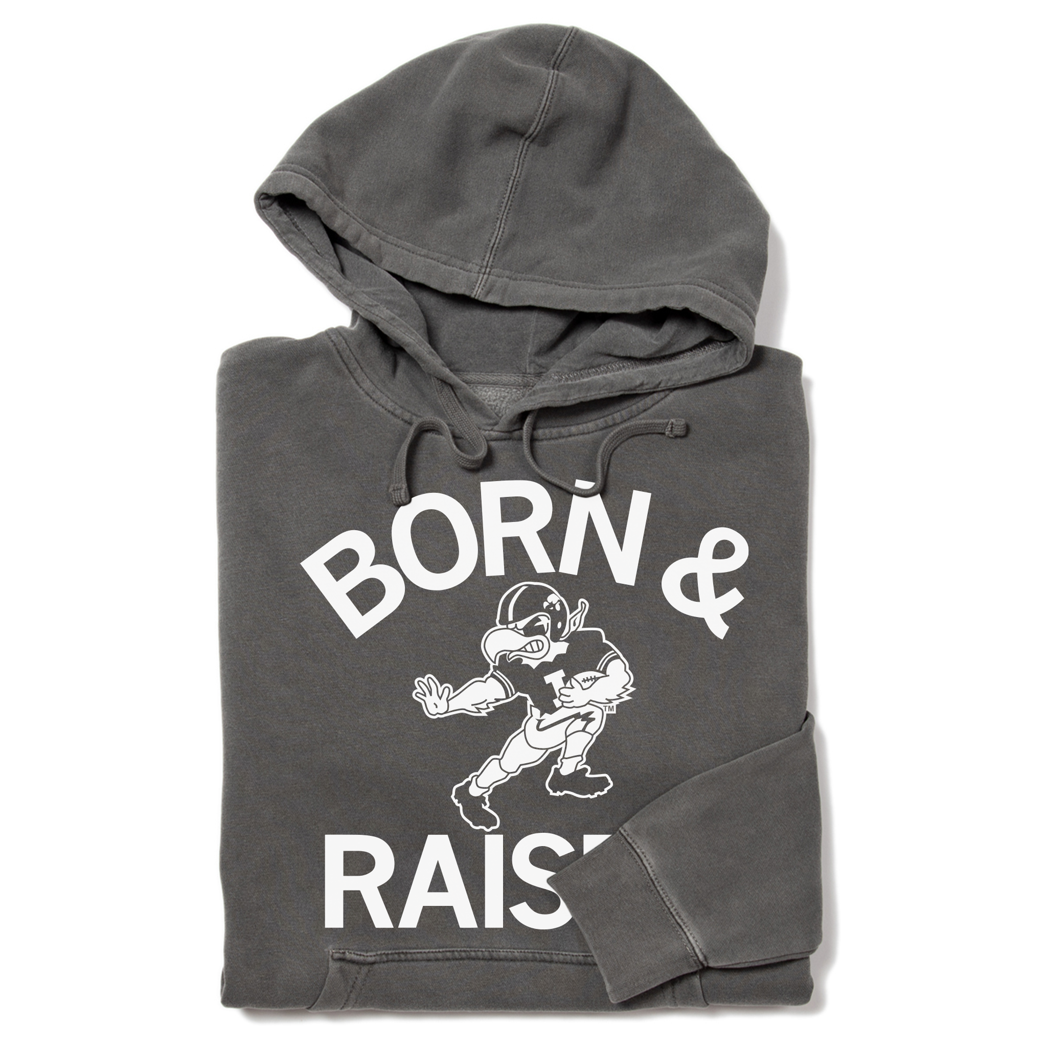 Hawkeyes Born & Raised Vintage Pullover Hoodie T-Shirts, Sweatshirt | PodTeesHub.com