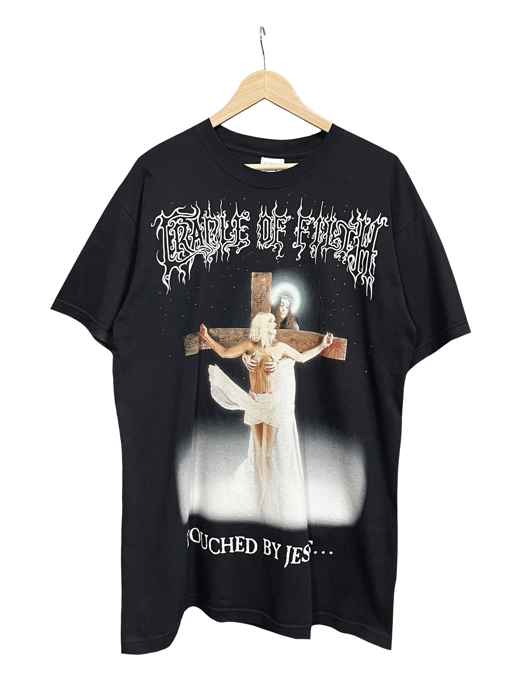Band Tees Rare Vintage 00s Og Cradle Of Filth Touched By Jesus Tee Hoodie, Sweatshirt | PodTeesHub.com