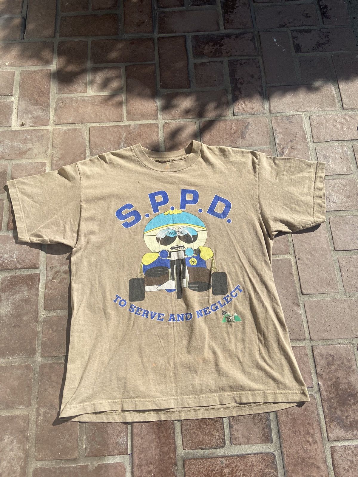Vintage Vtg 98 South Park Neglect Serve Biege Shirt Hoodie, Sweatshirt | PodTeesHub.com