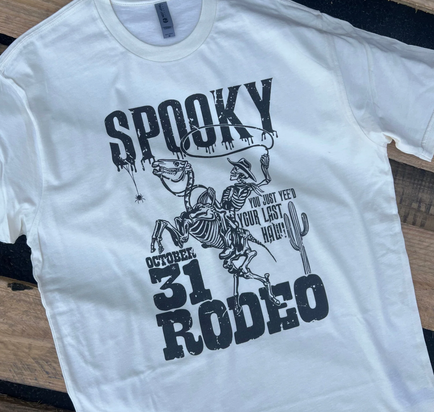 Halloween Spooky Rodeo - Cream Tee Hoodie, Sweatshirt | PodTeesHub.com