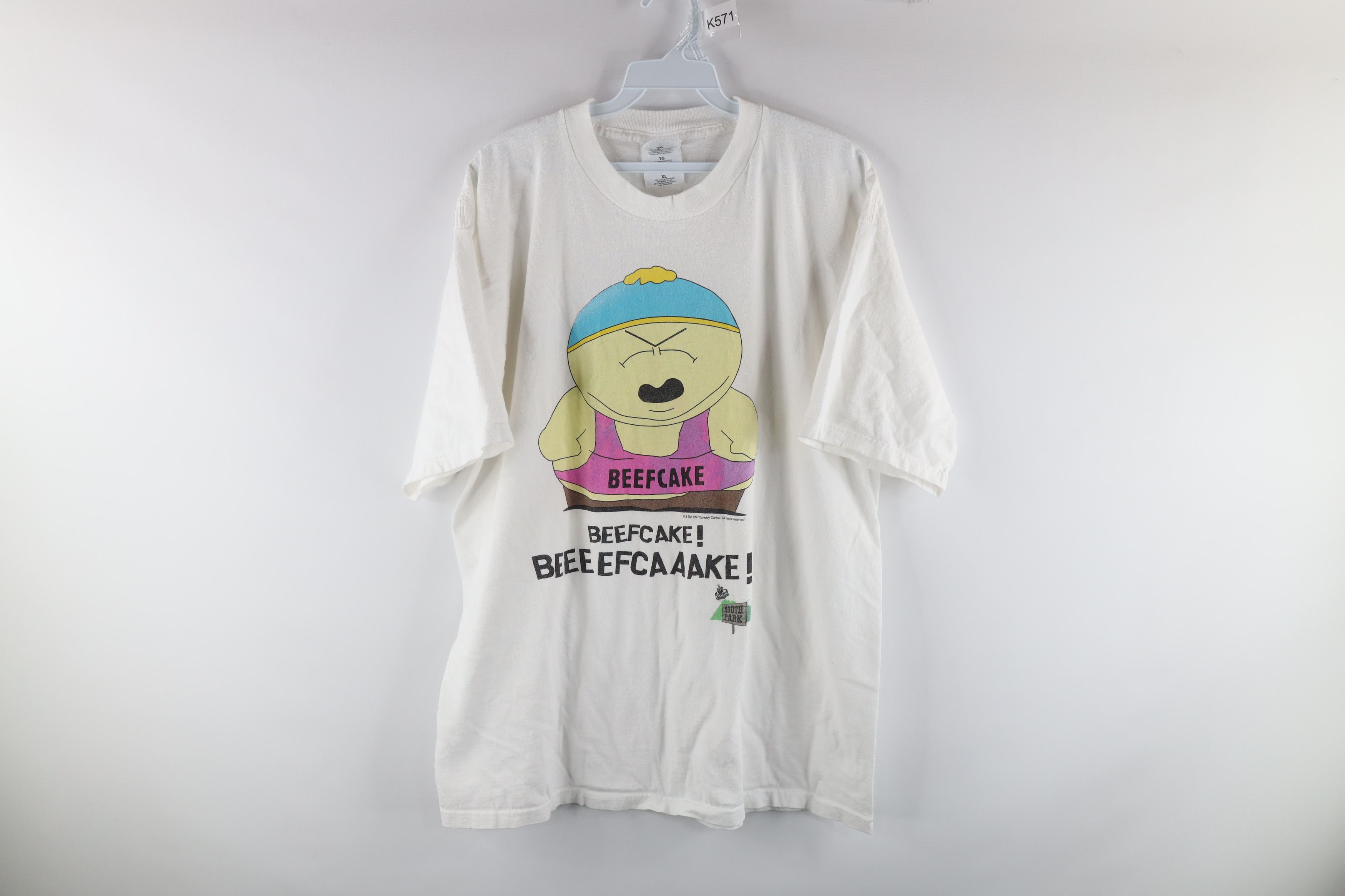 Vintage 90s South Park Beefcake Short Sleeve T Shirt Hoodie, Sweatshirt | PodTeesHub.com