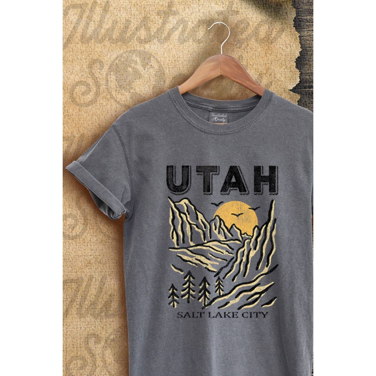 Utah  Vintage Graphic  Tee Hoodie, Sweatshirt | PodTeesHub.com