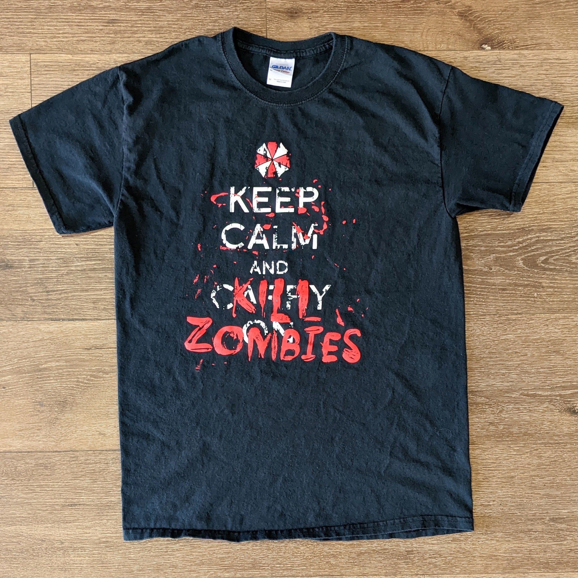 Other Resident Evil Keep Calm And Kill Zombies T Shirt Size M Hoodie, Sweatshirt | PodTeesHub.com