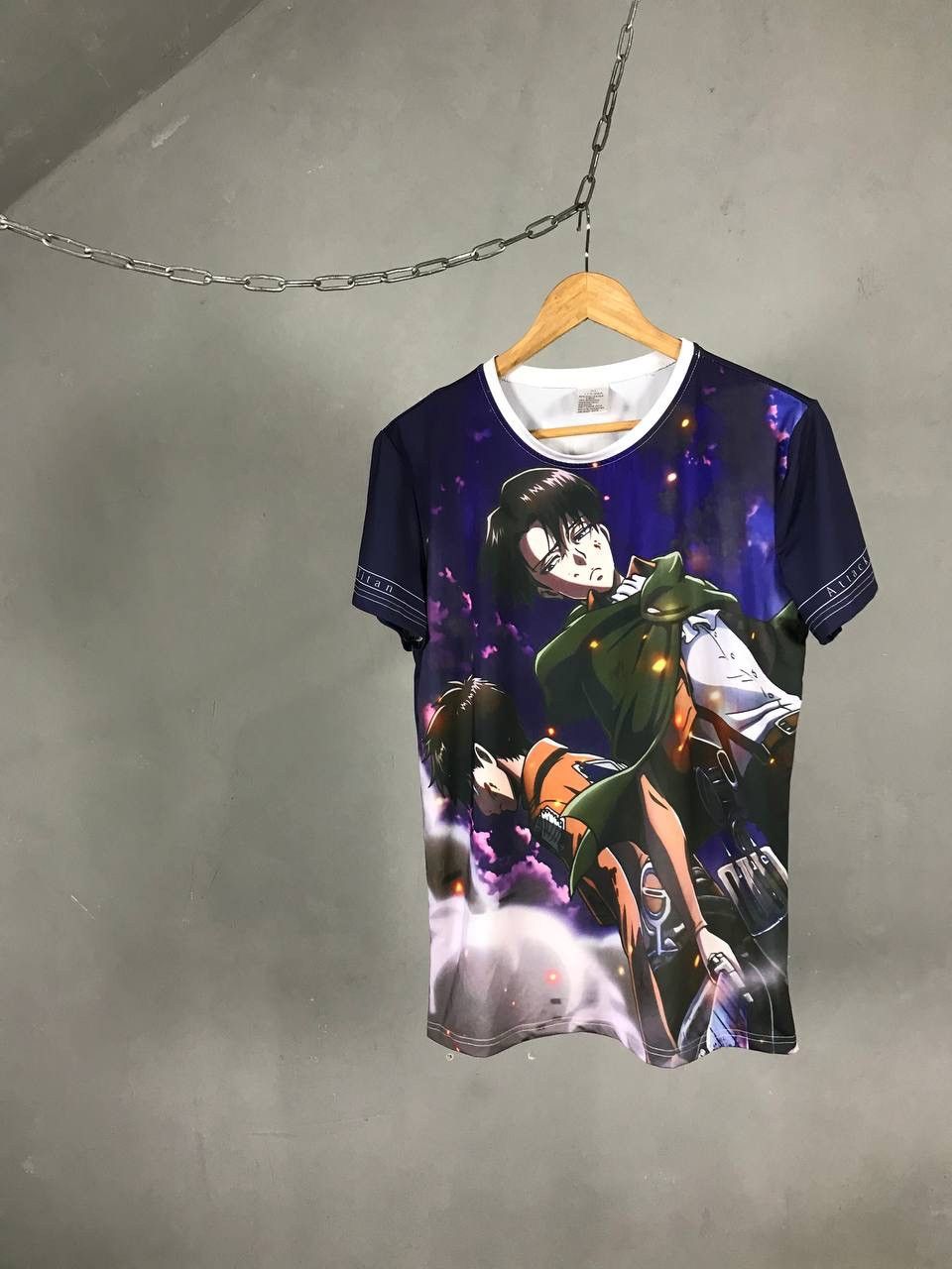 Japanese Brand Attack On Titan Anima Japanese Brand Overprinted Tee Hoodie, Sweatshirt | PodTeesHub.com