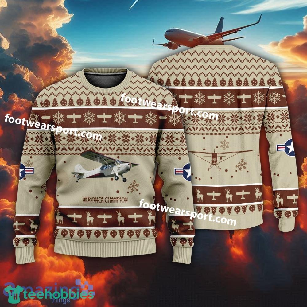 Aircraft Aeronca Champion US Air Force Christmas Sweater Gift Veteran