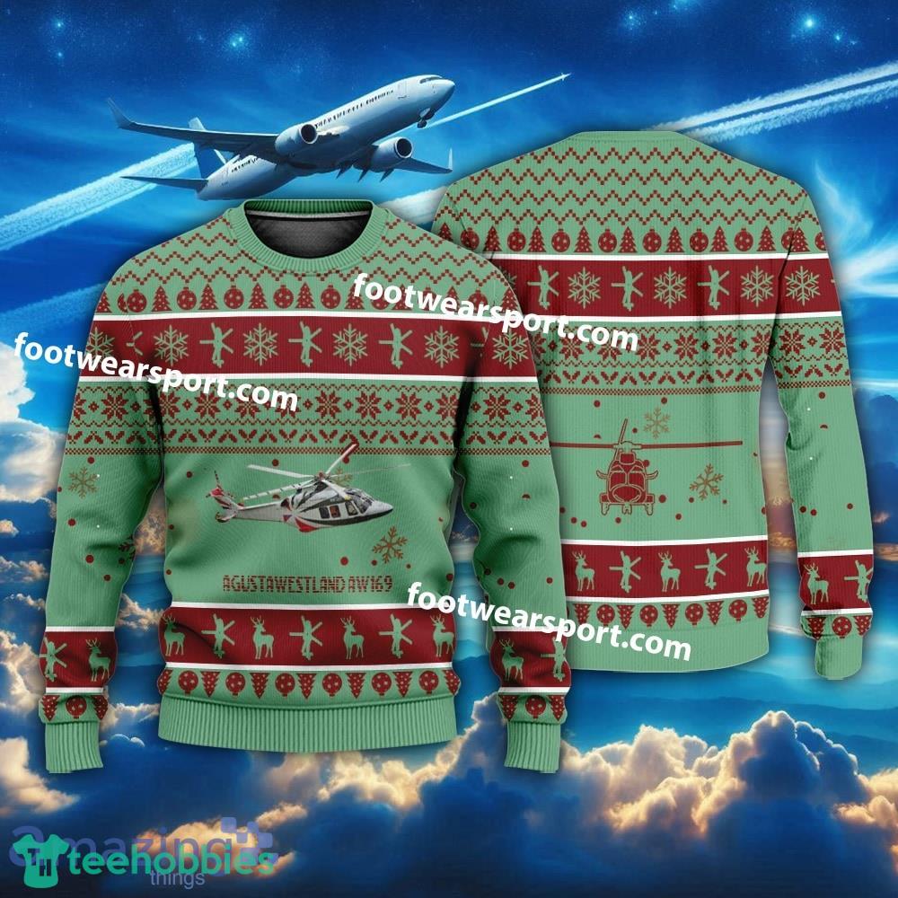 Aircraft AgustaWestland AW169 Xmas Sweater Gift Christmas