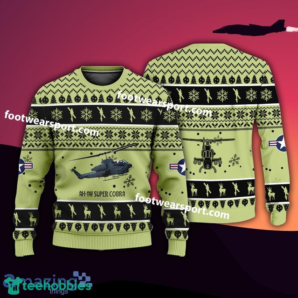 Aircraft AH-1W Super Cobra AH1W US Marine Corps Christmas Sweater Gift Veteran