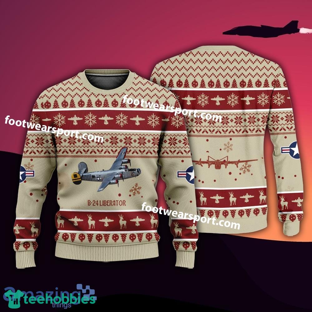 Aircraft B-24 Liberator B24 US Army Christmas Sweater Gift Christmas