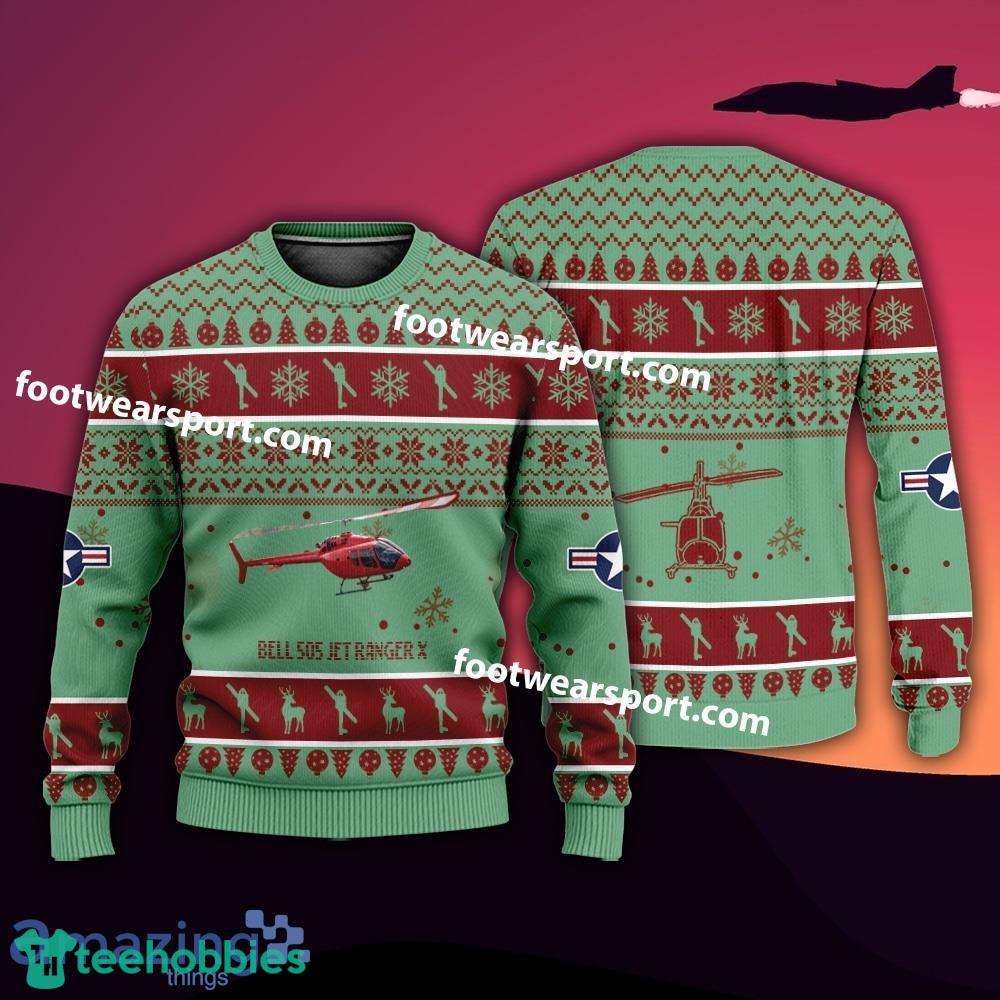 Aircraft Bell 505 Jet Ranger X Christmas Sweater Gift Veteran