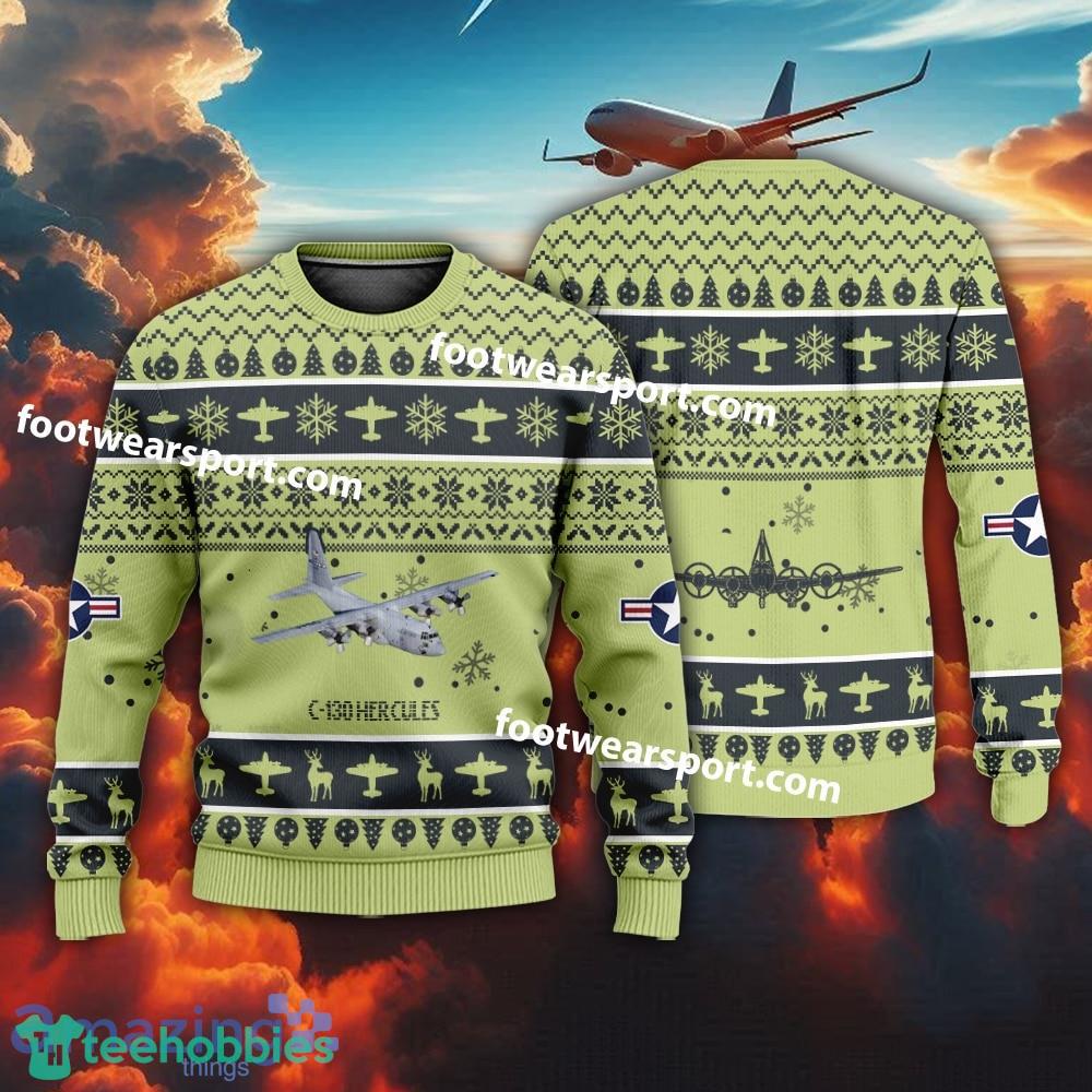 Aircraft C-130 Hercules C130 US Air Force Christmas Sweater Gift Christmas
