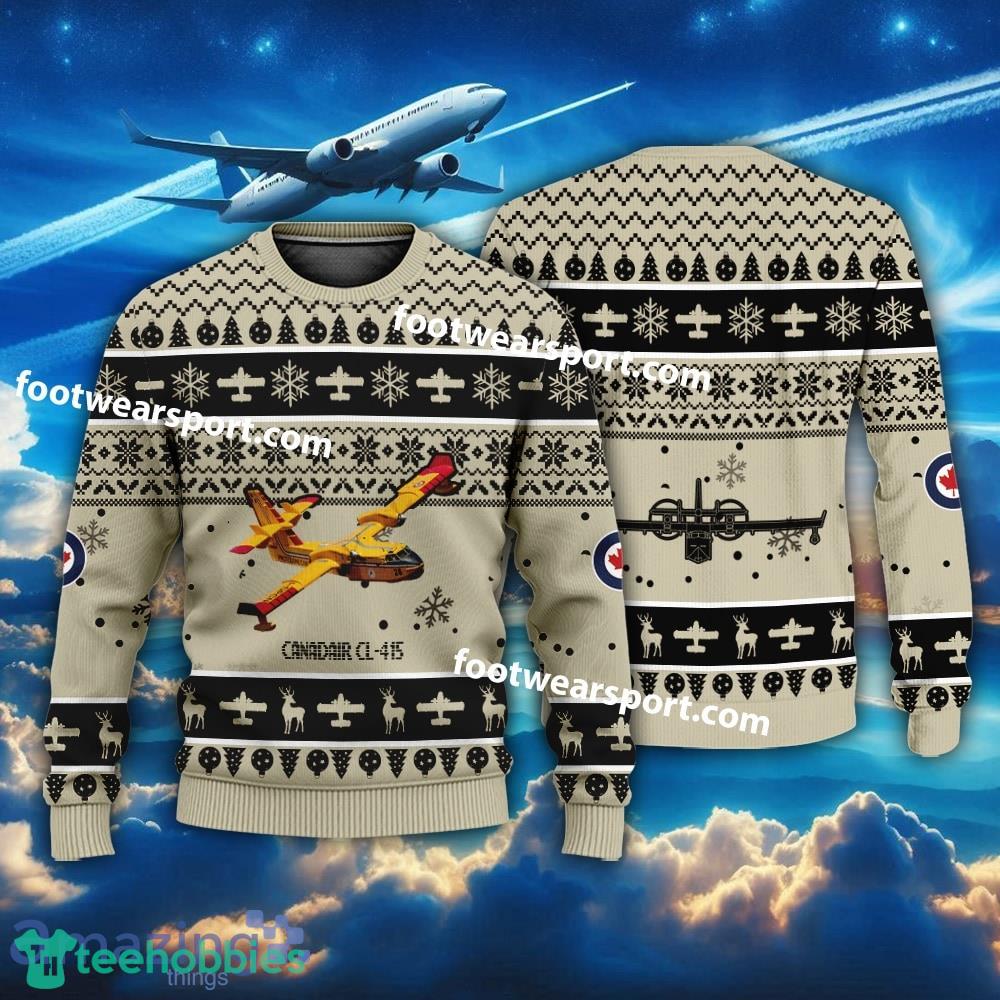 Aircraft Canadair CL-415 CL415 Xmas Sweater Gift Veteran