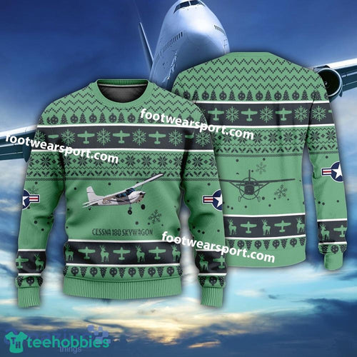 Aircraft Cessna 180 Skywagon Christmas Sweater Gift Christmas