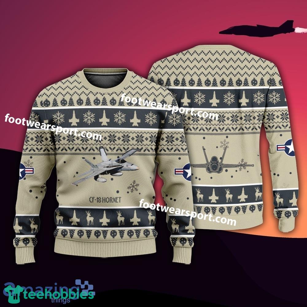 Aircraft CF-18 Hornet CF18 Christmas Sweater For Men Women