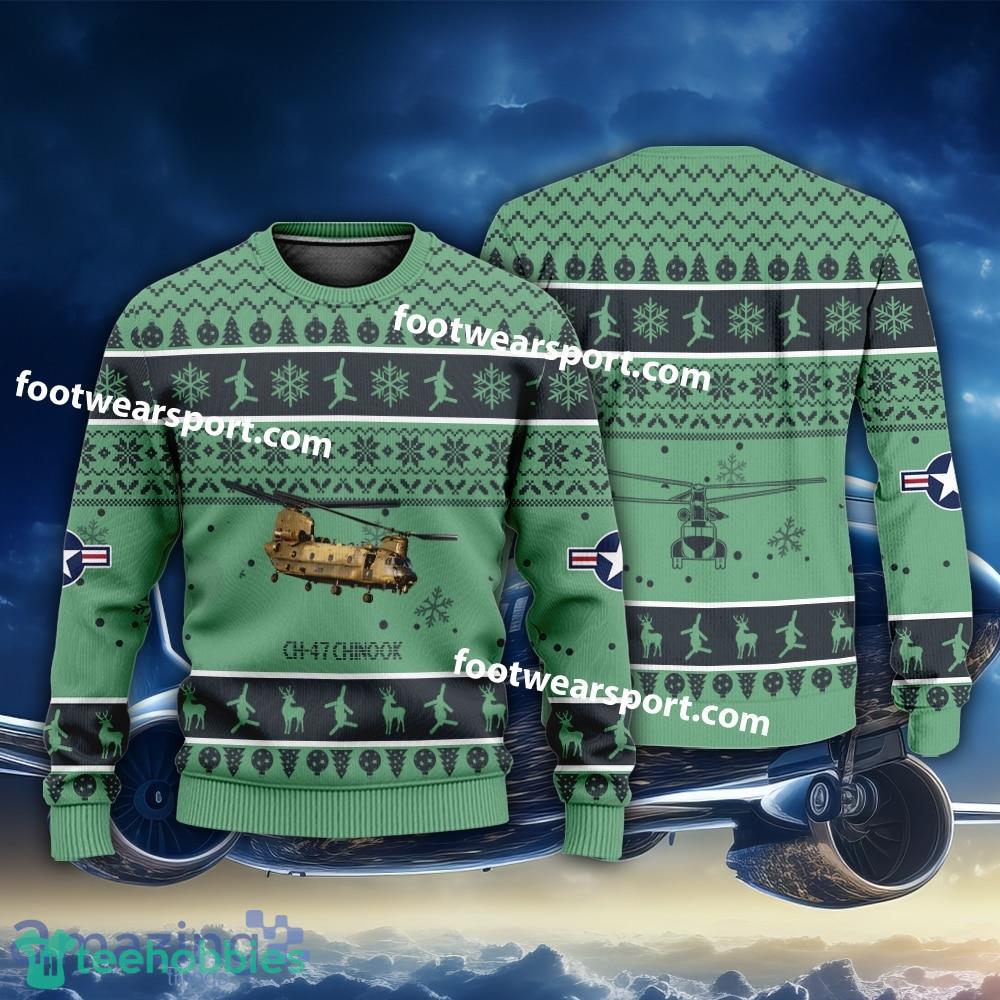 Aircraft CH-47 Chinook CH47 US Army Christmas Sweater Gift Veteran