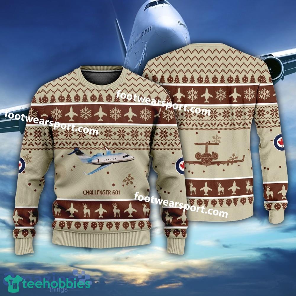 Aircraft Challenger 601 Christmas Sweater AOP Gift Holidays